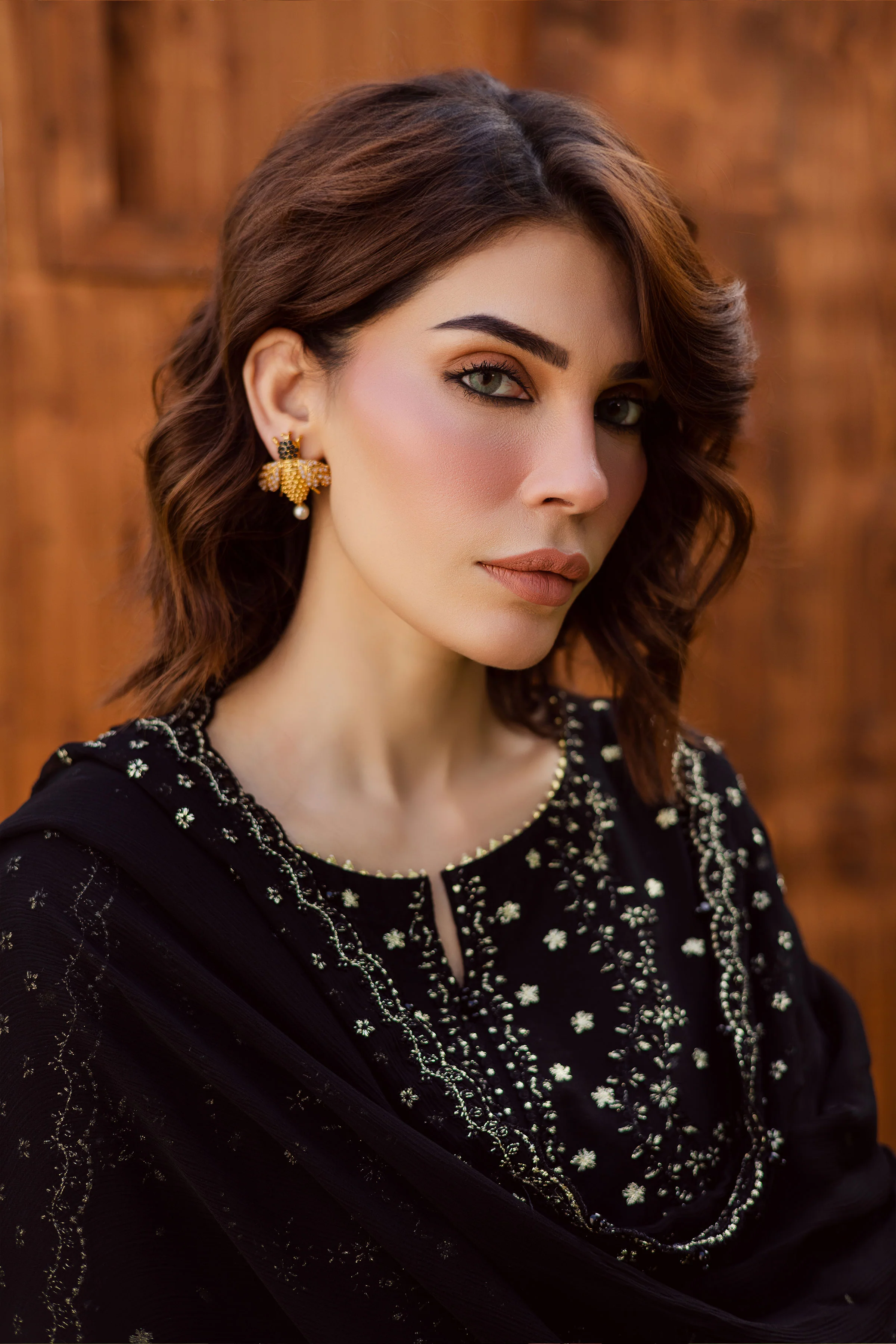 Aasfina 3Pc - Embroidered Khaddar Dress - Image 6