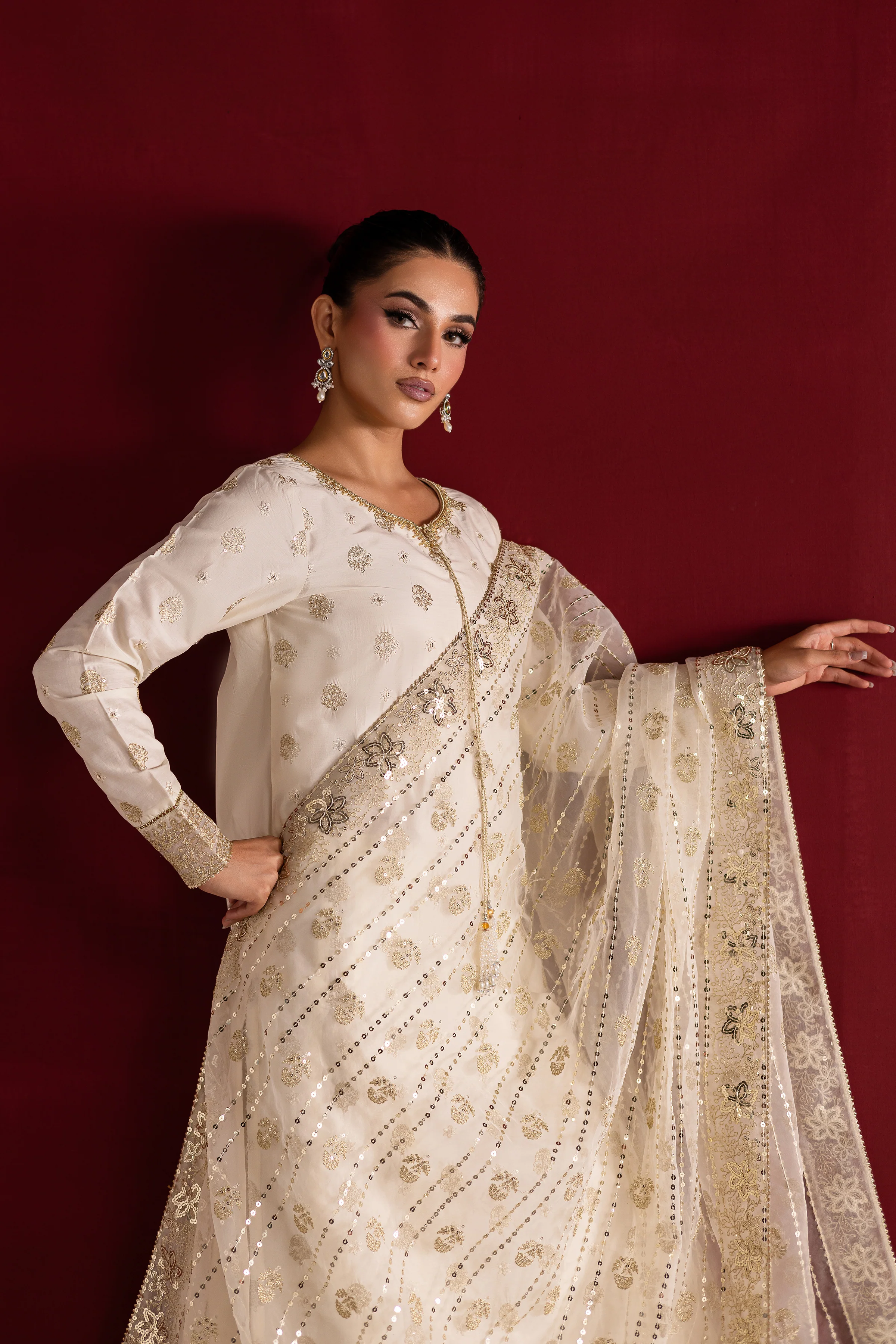 Aayel 3Pc - Festive Luxe Pret - Image 3