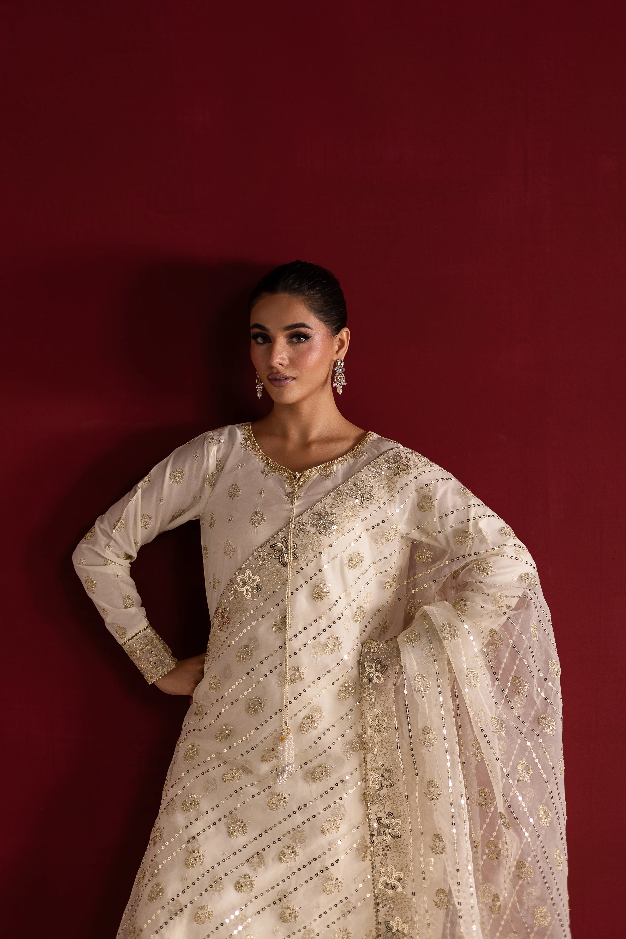 Aayel 3Pc - Festive Luxe Pret - Image 5
