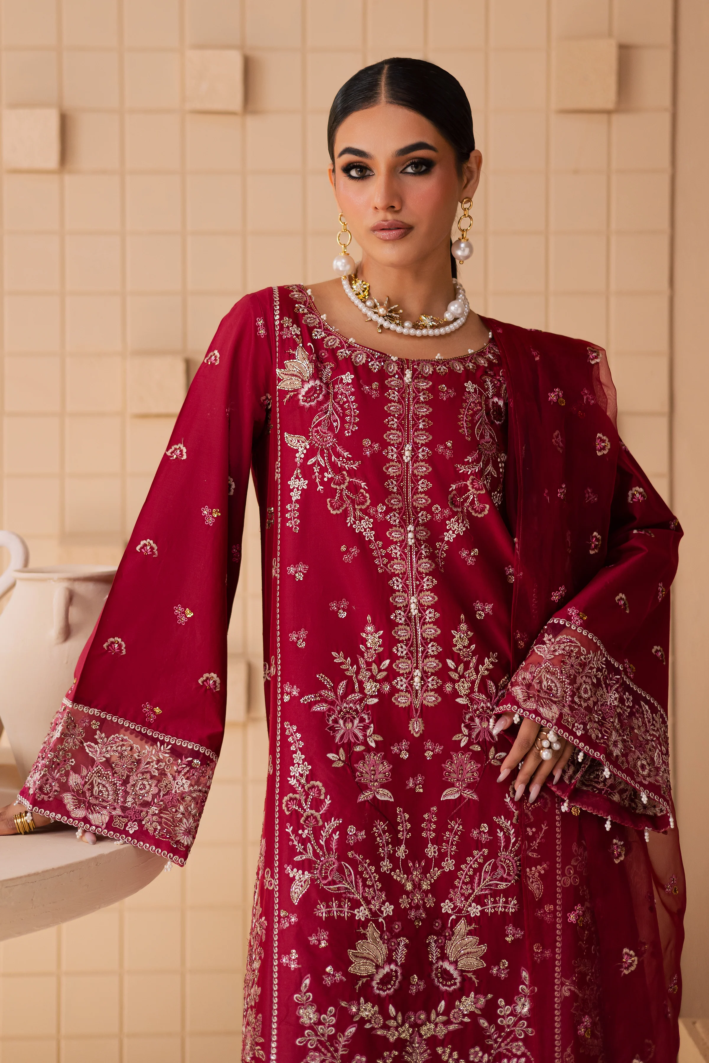 Abilene 3Pc - Embroidered Lawn Dress - Image 2