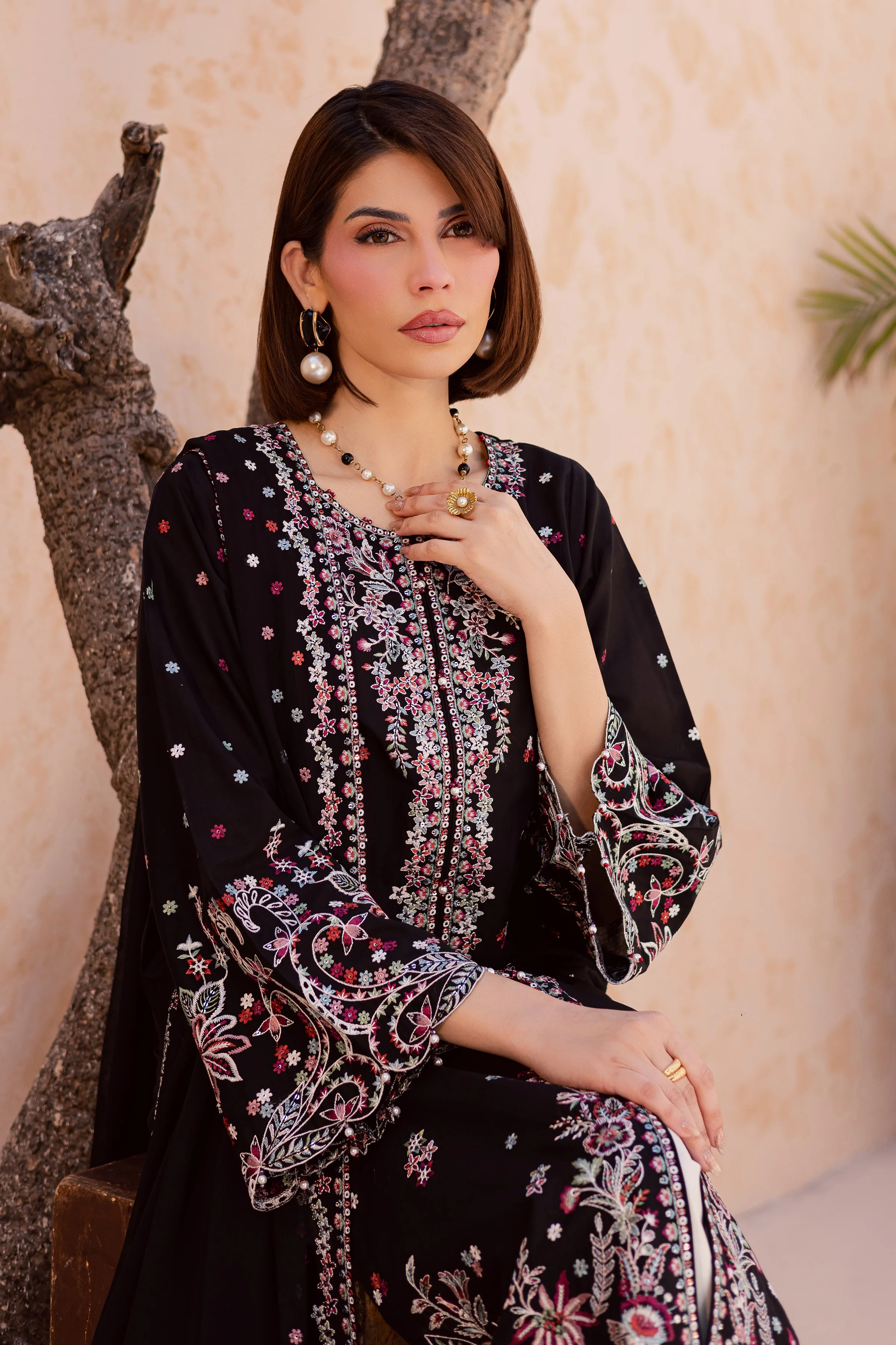 Aelin 3Pc - Festive Embroidered Lawn - Image 2
