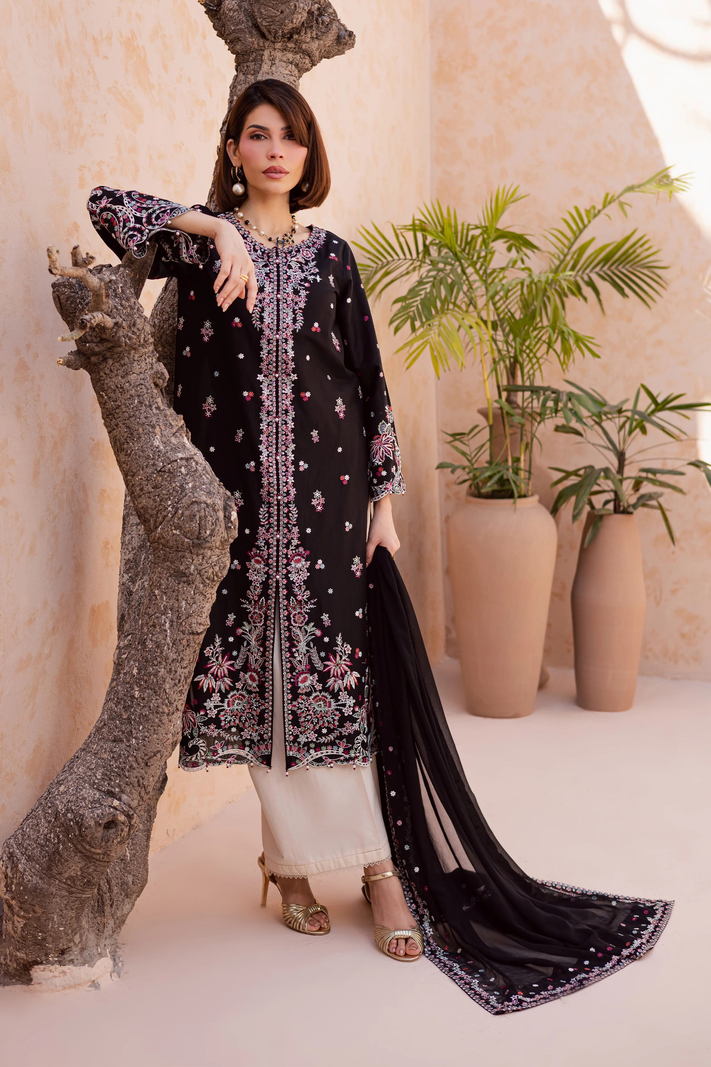 Aelin 3Pc - Festive Embroidered Lawn - Image 6