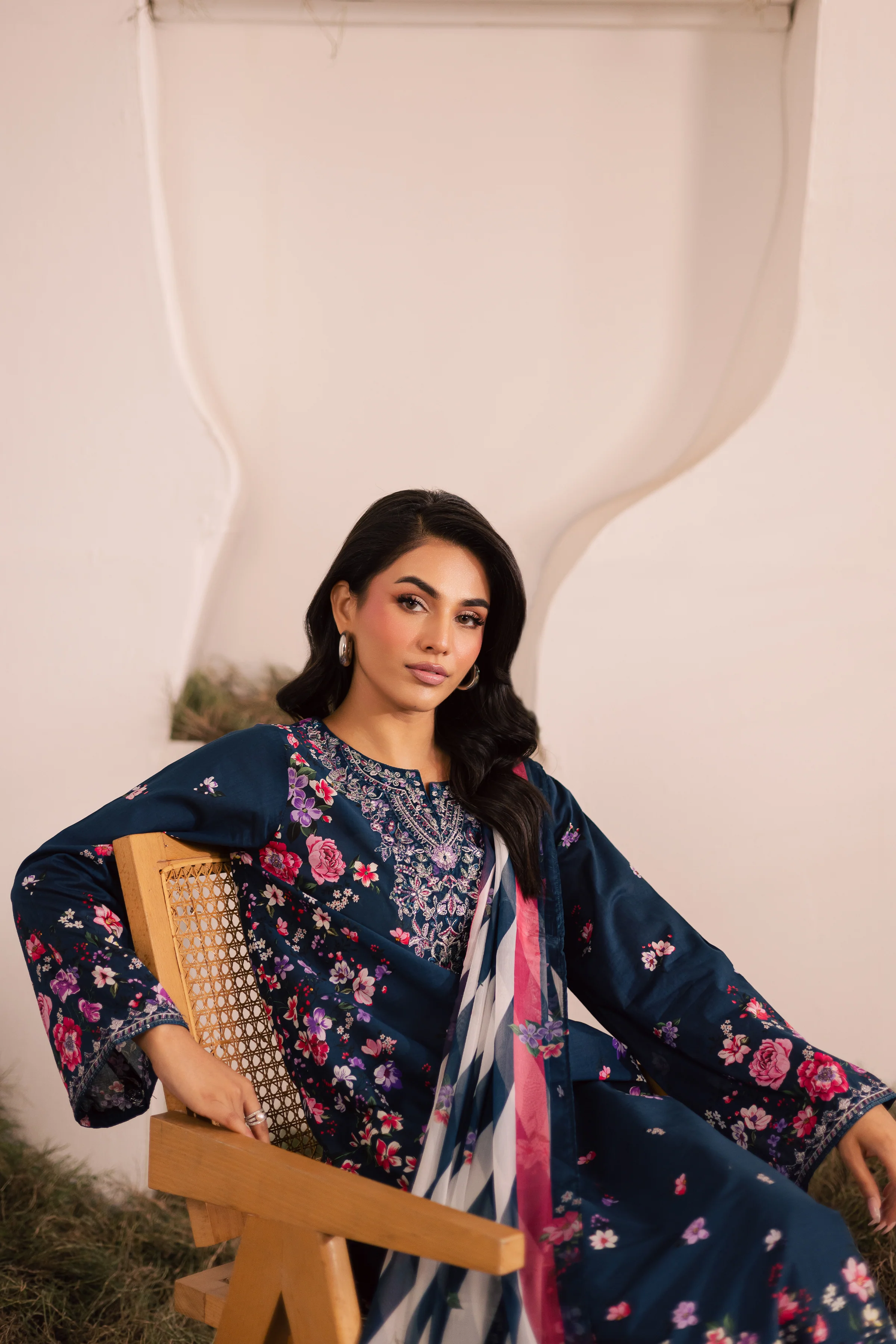 Amber 3Pc - Printed Lawn Dress - Image 7