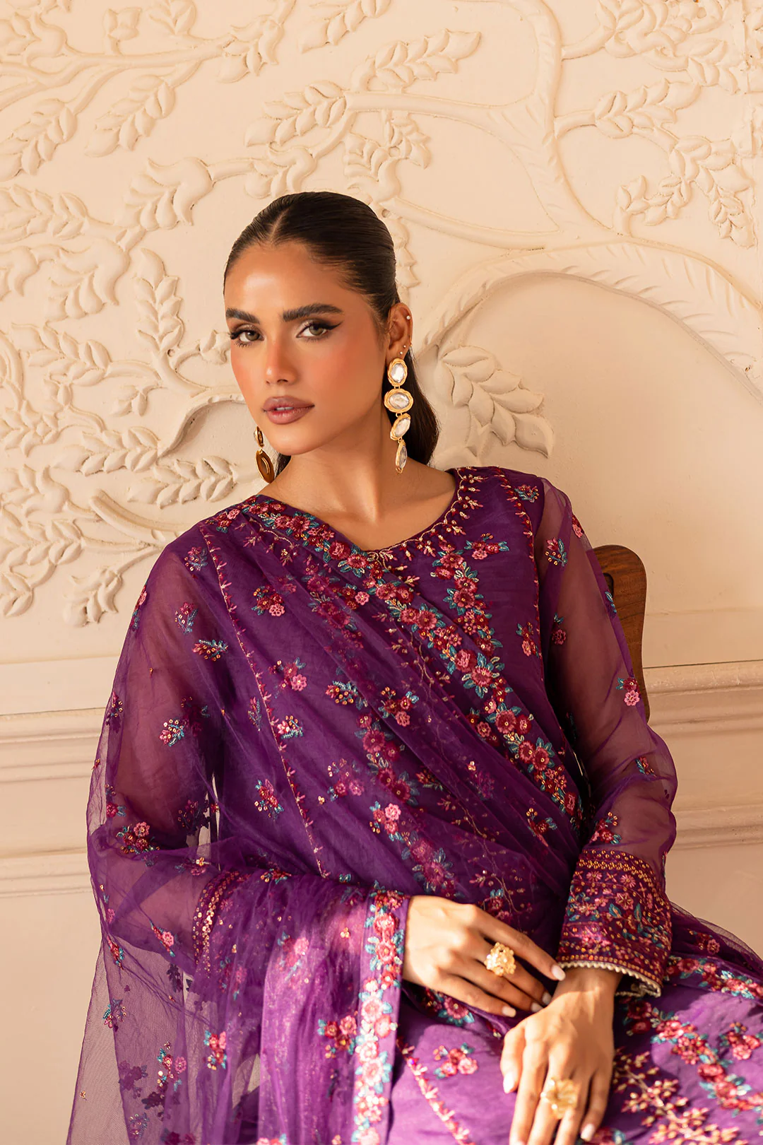 Anahita 3Pc - Embroidered Luxe Pret - Image 8