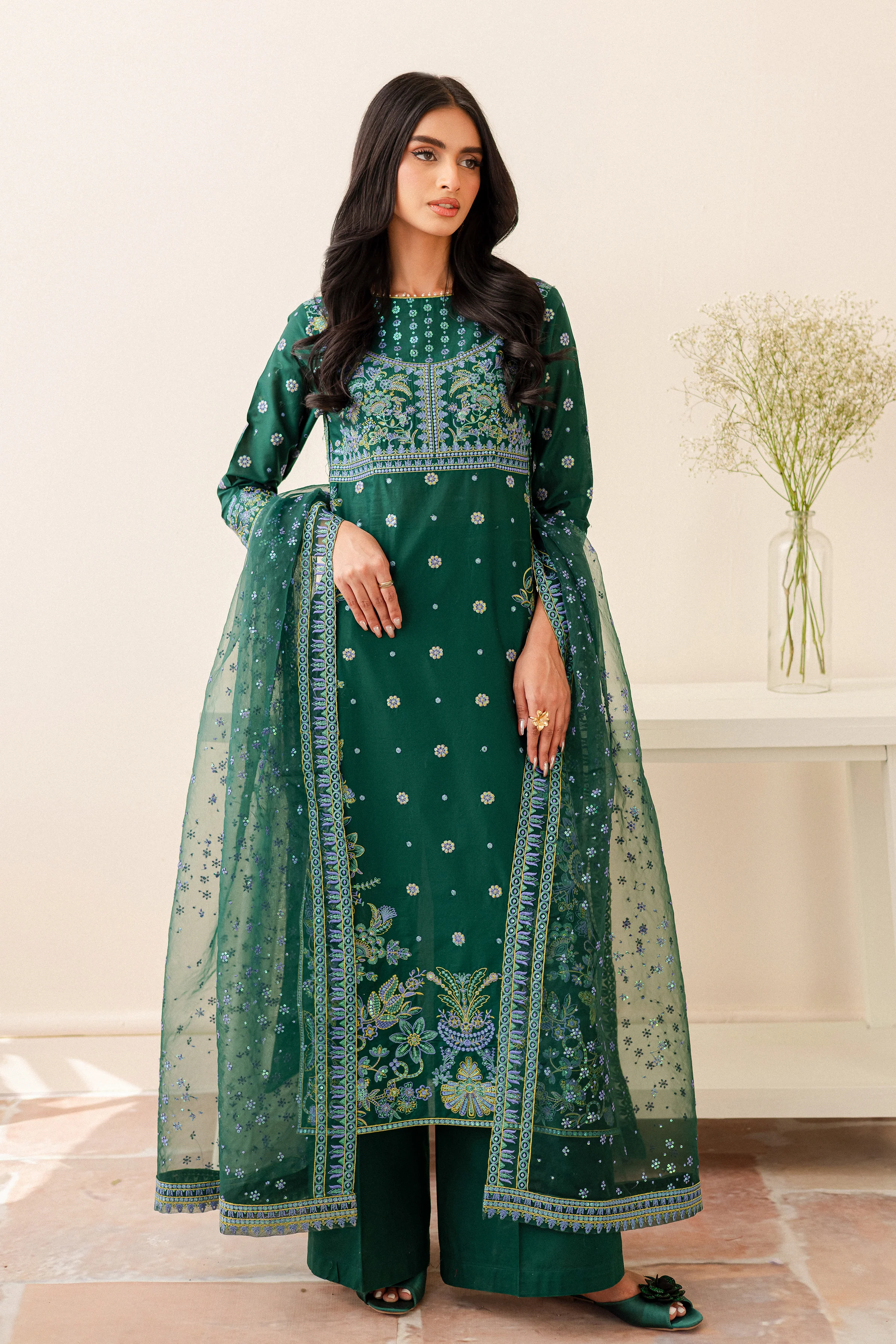 Ankisha 3Pc - Embroidered Lawn Dress - Image 5
