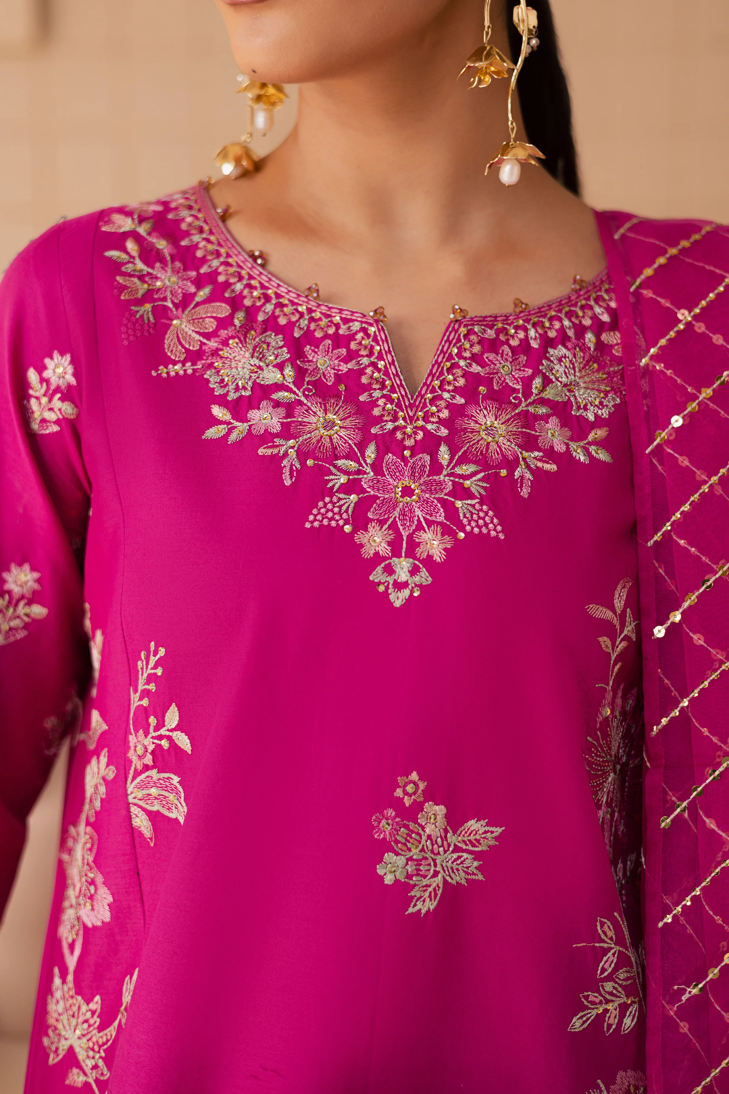 Anya 3Pc - Embroidered Lawn Dress - Image 8