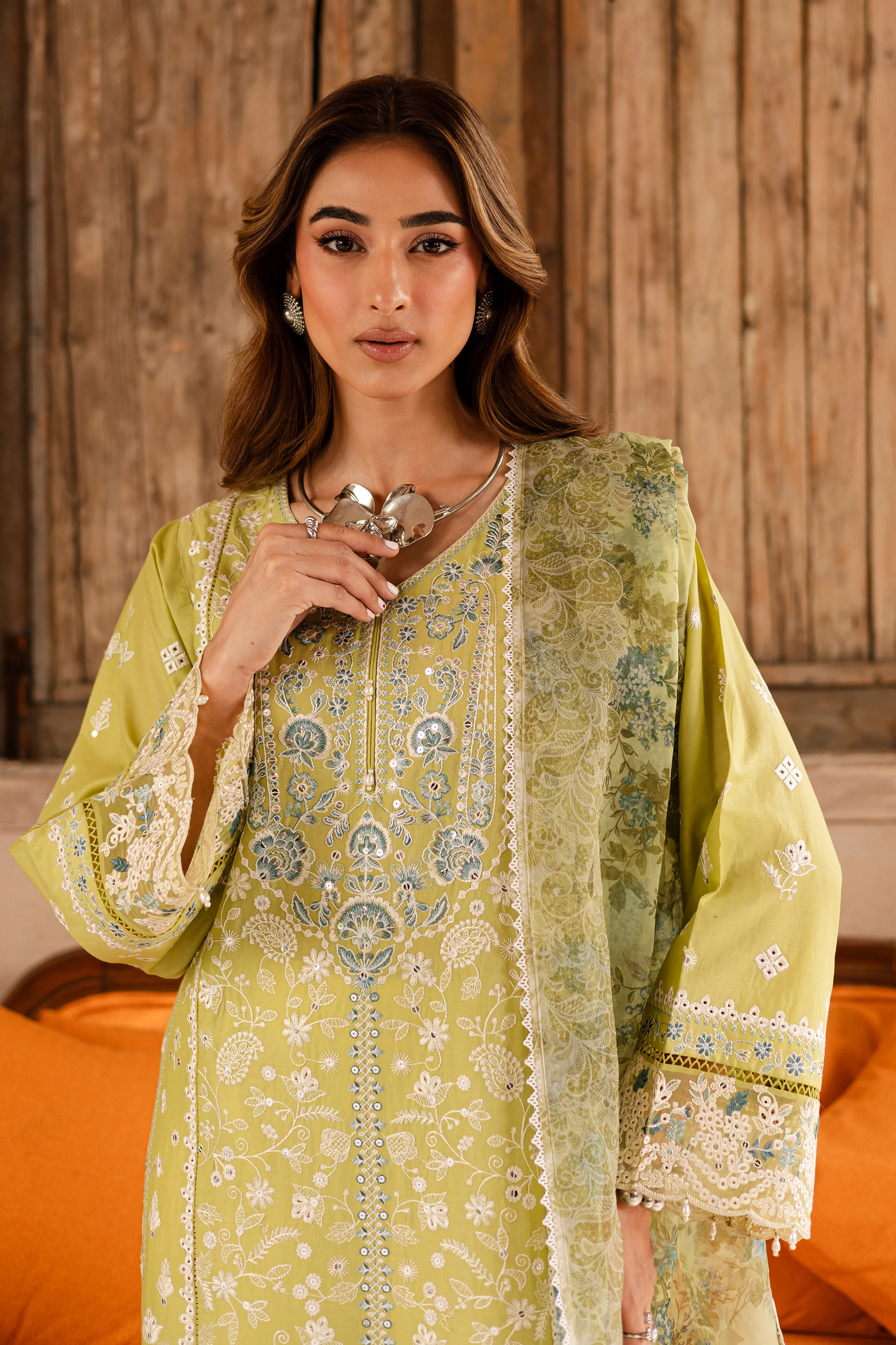 Apple August 3Pc - Embroidered Lawn Dress - Image 2