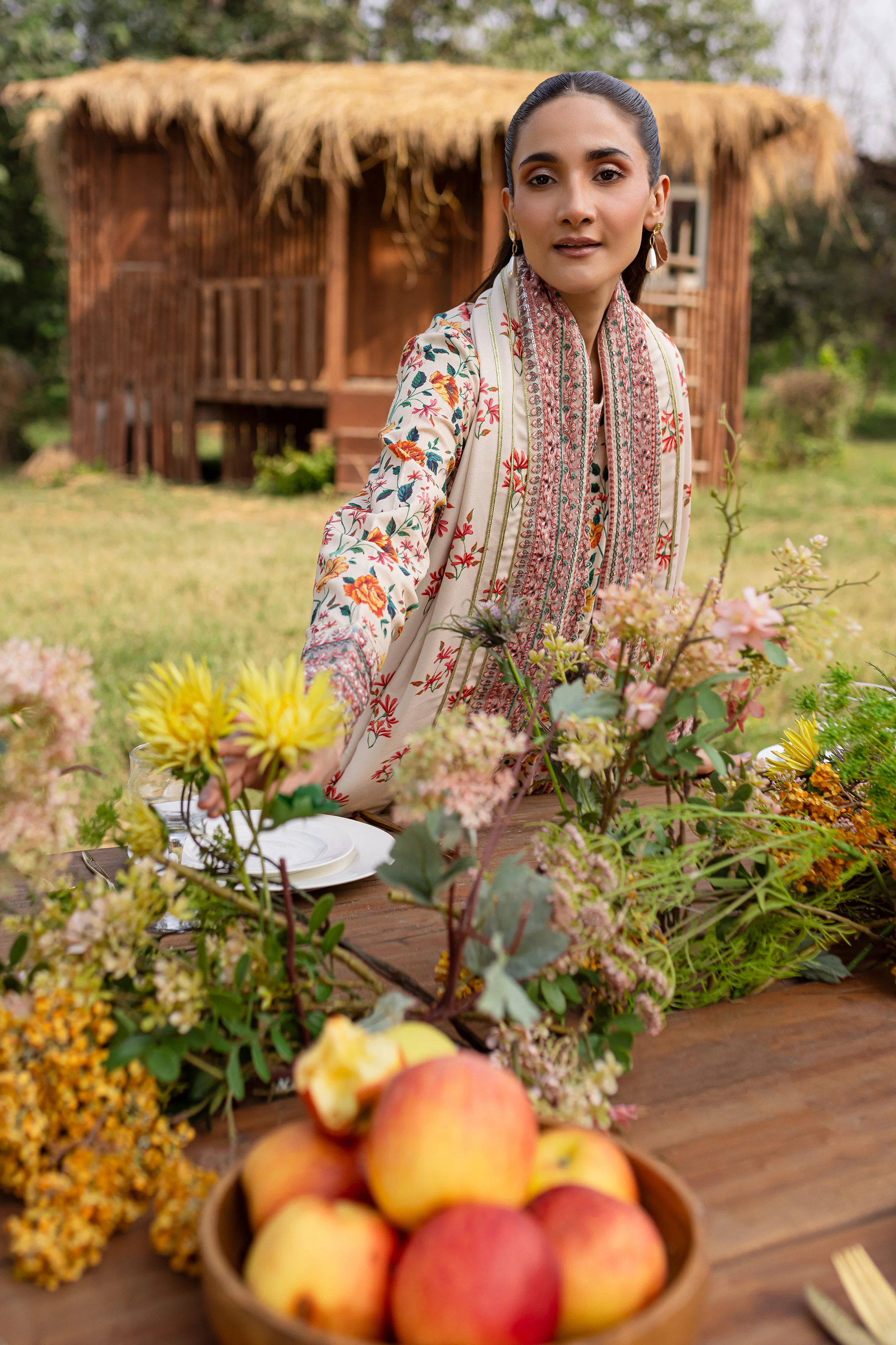 Russel 3Pc - Printed Khaddar Dress - Image 5
