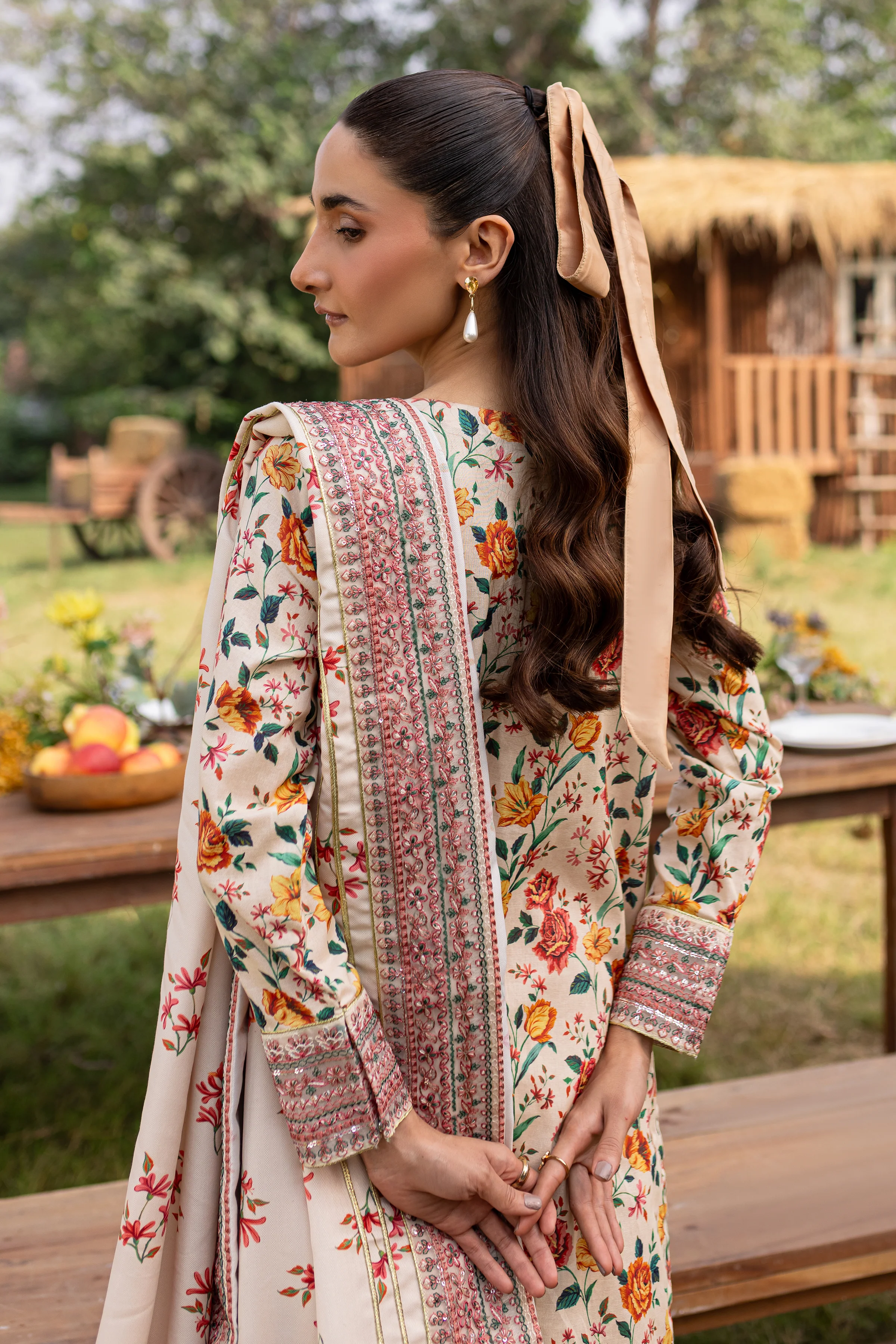 Russel 3Pc - Printed Khaddar Dress - Image 6