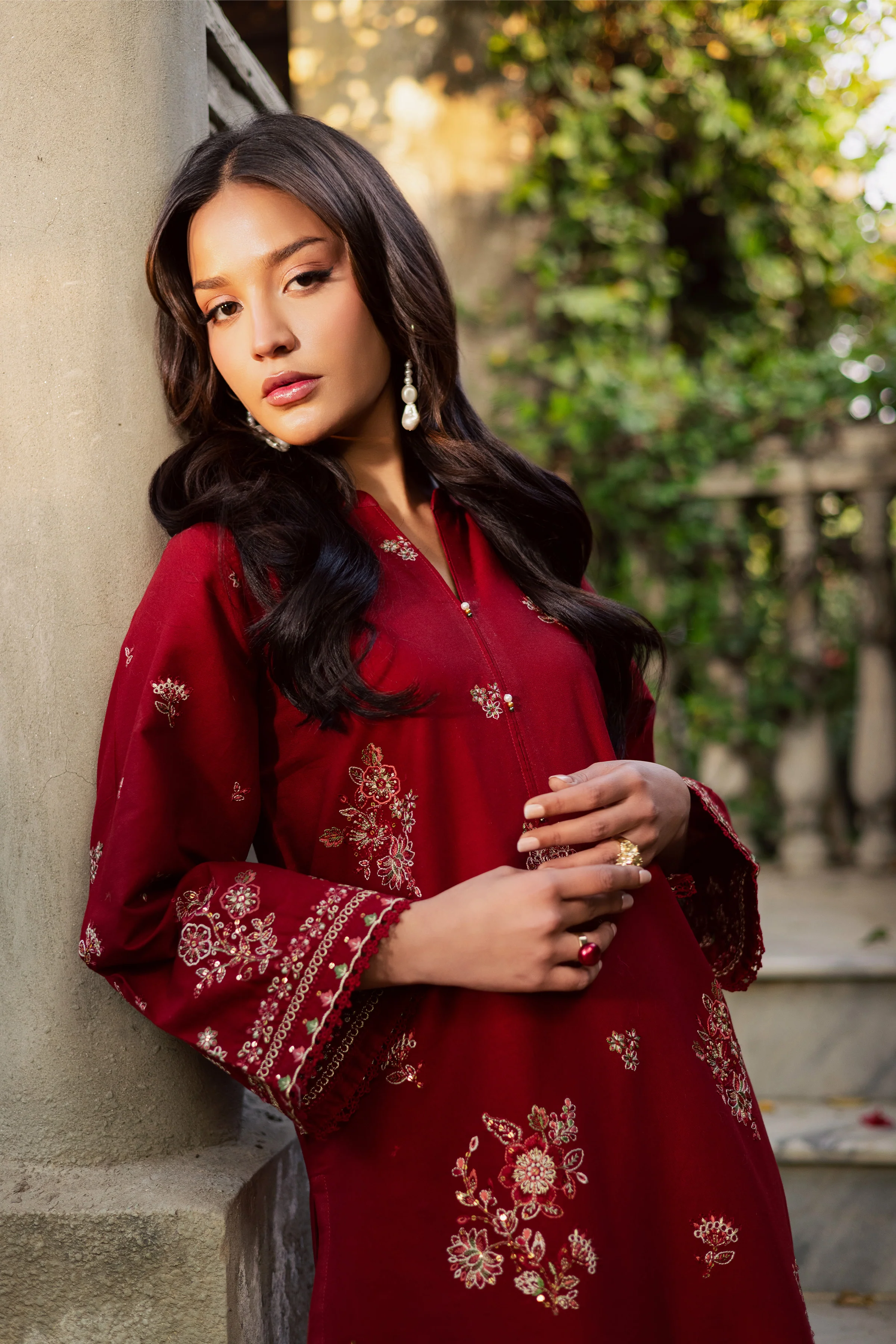 Arisu 2Pc - Embroidered Khaddar Dress - Image 4