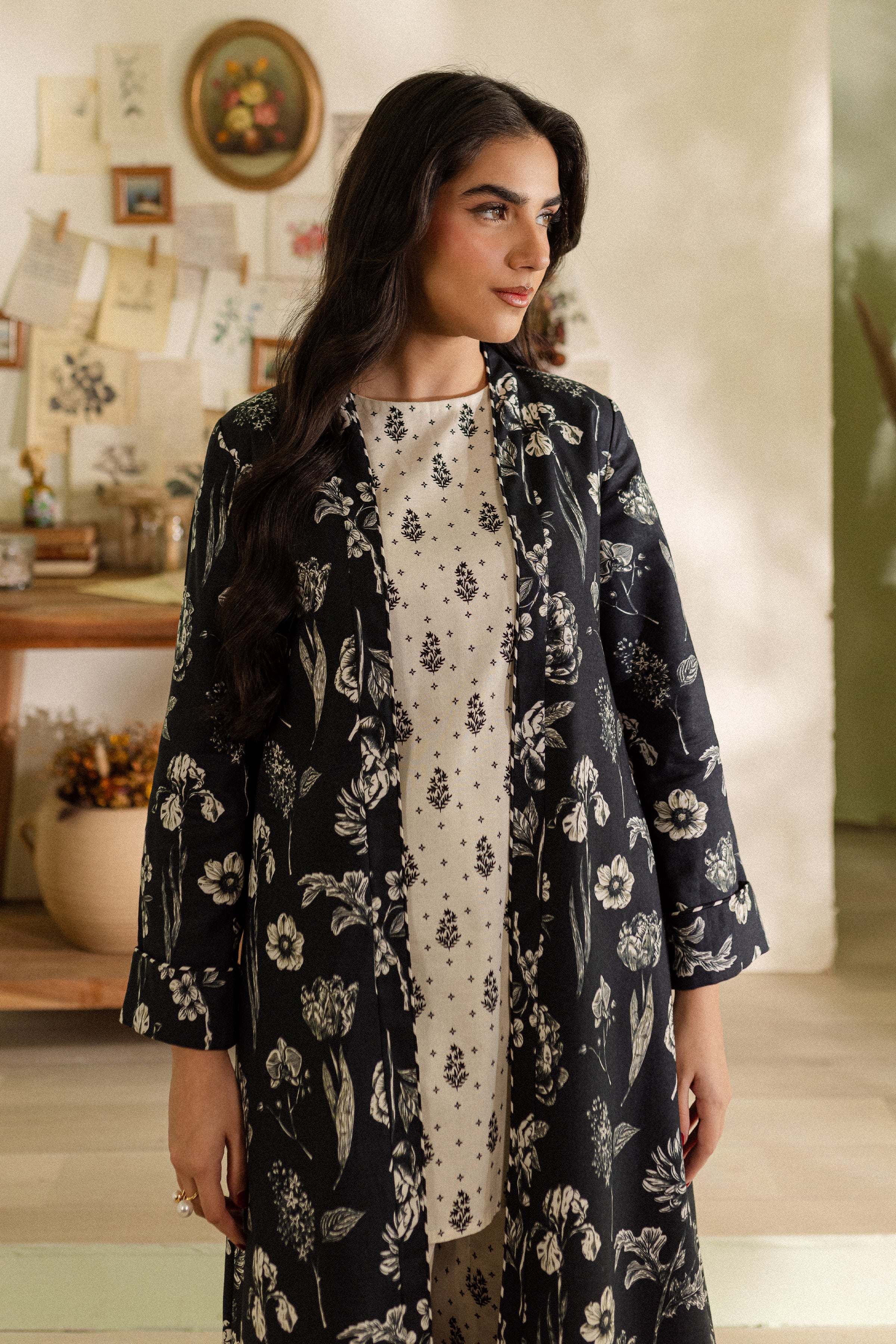 Armish 3Pc - Printed Khaddar Dress - Image 2