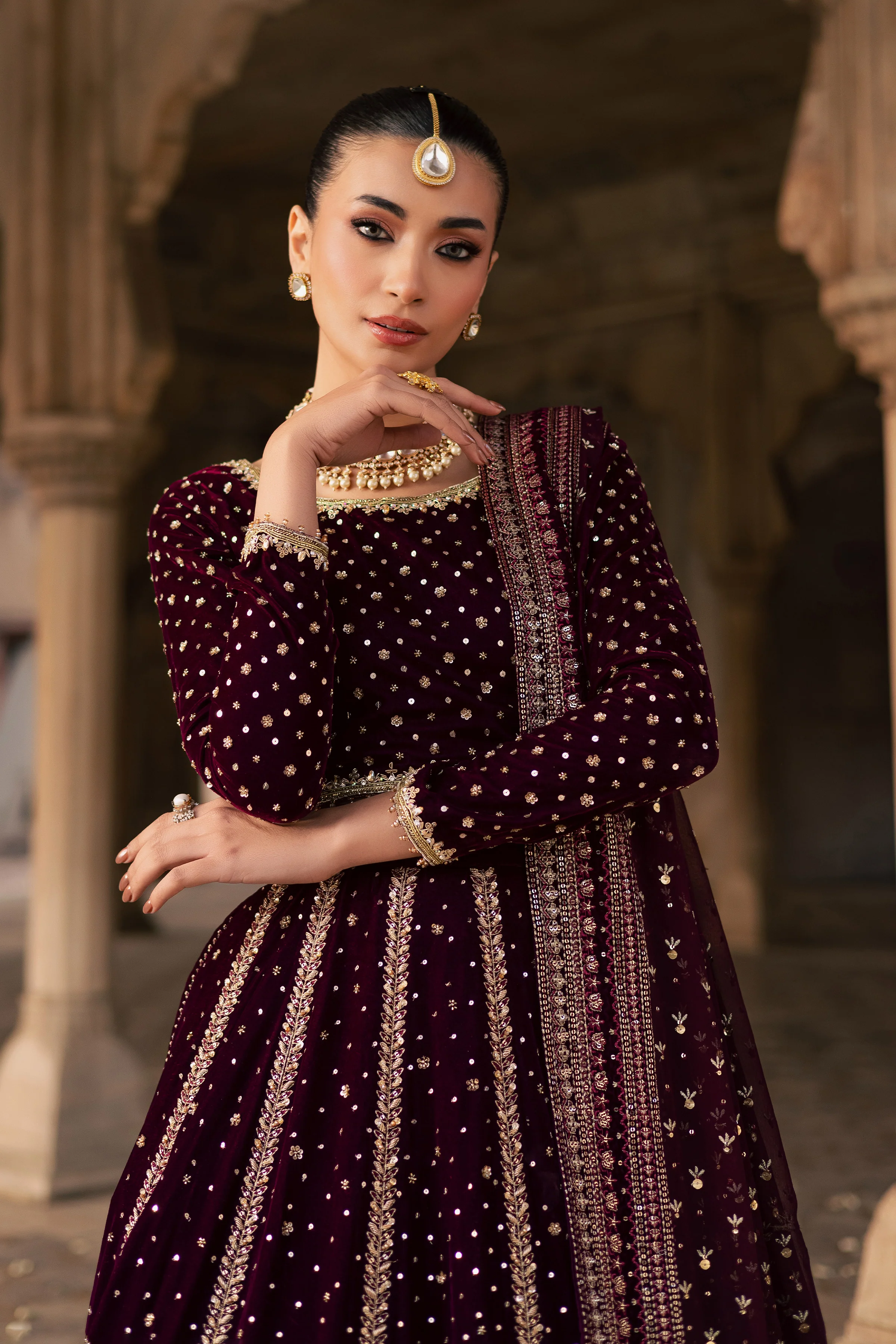 Aroos e Laal 3Pc - Bridal Dress - Image 2