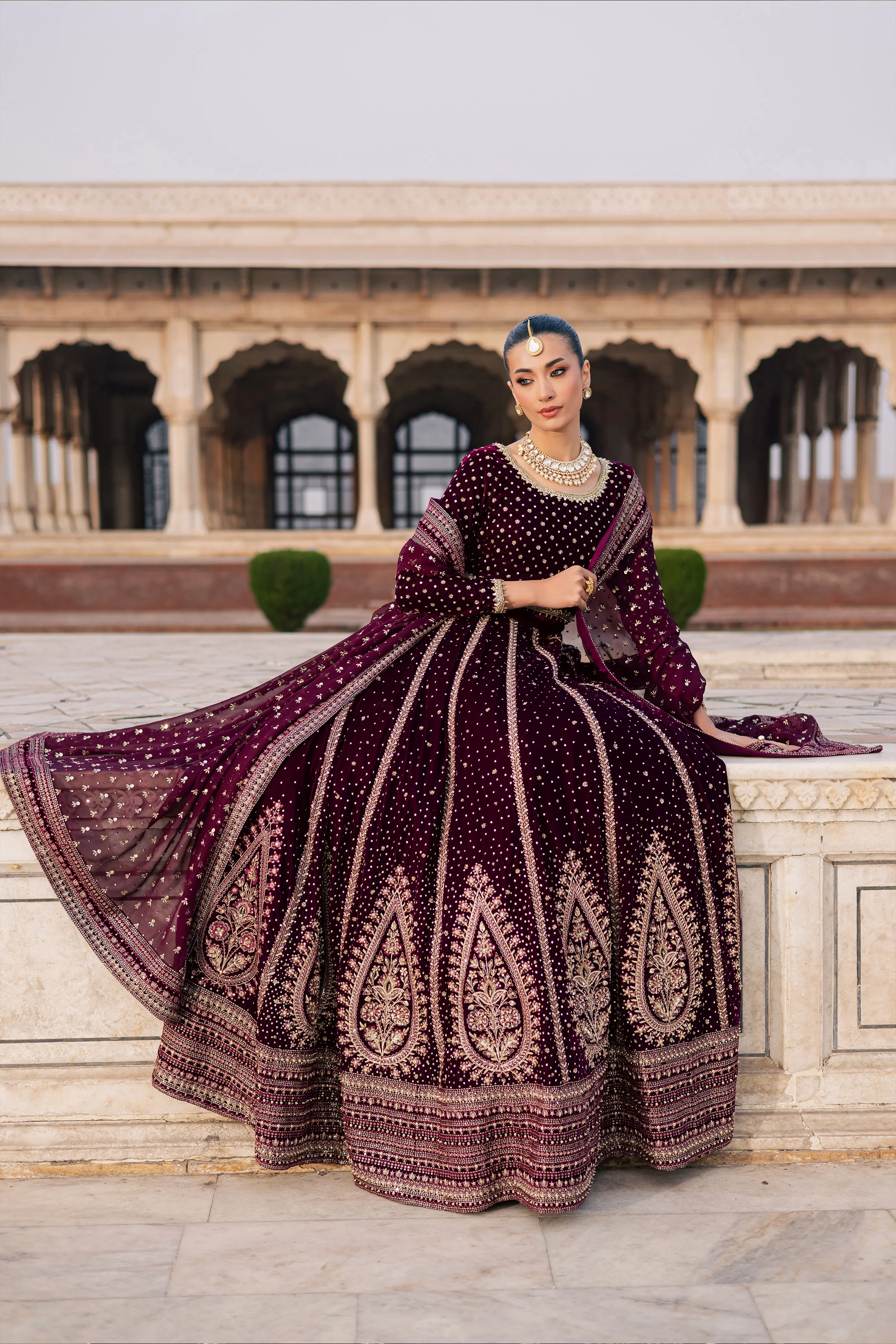 Aroos e Laal 3Pc - Bridal Dress - Image 3