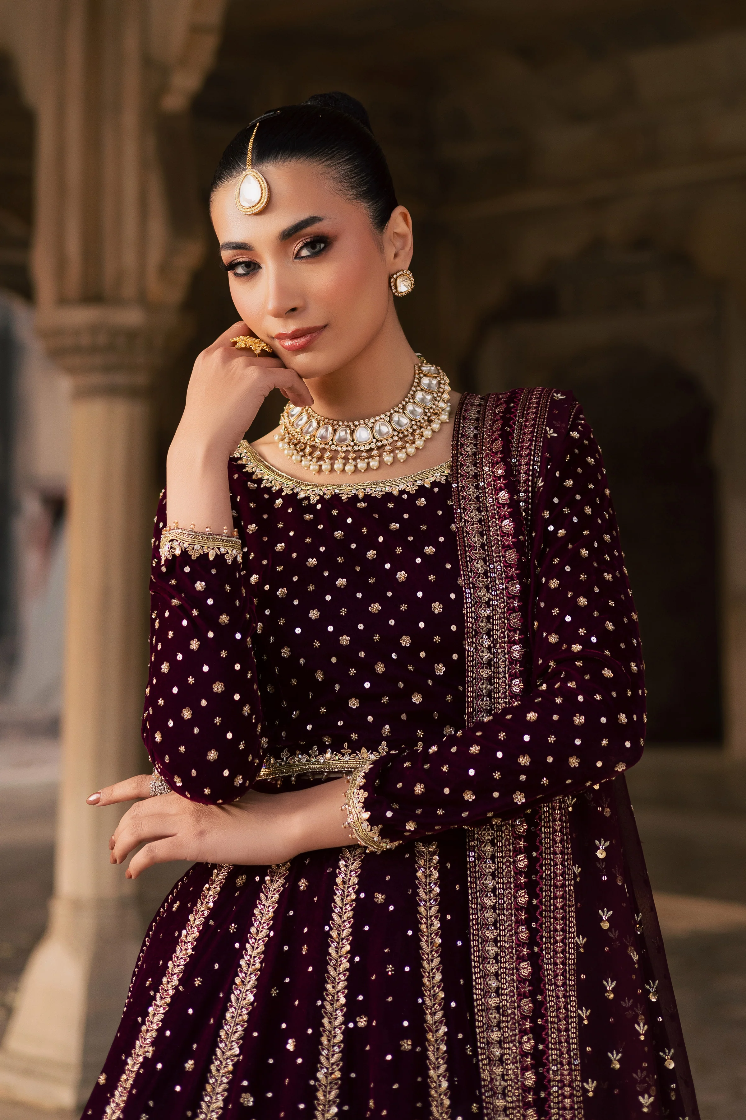 Aroos e Laal 3Pc - Bridal Dress - Image 9