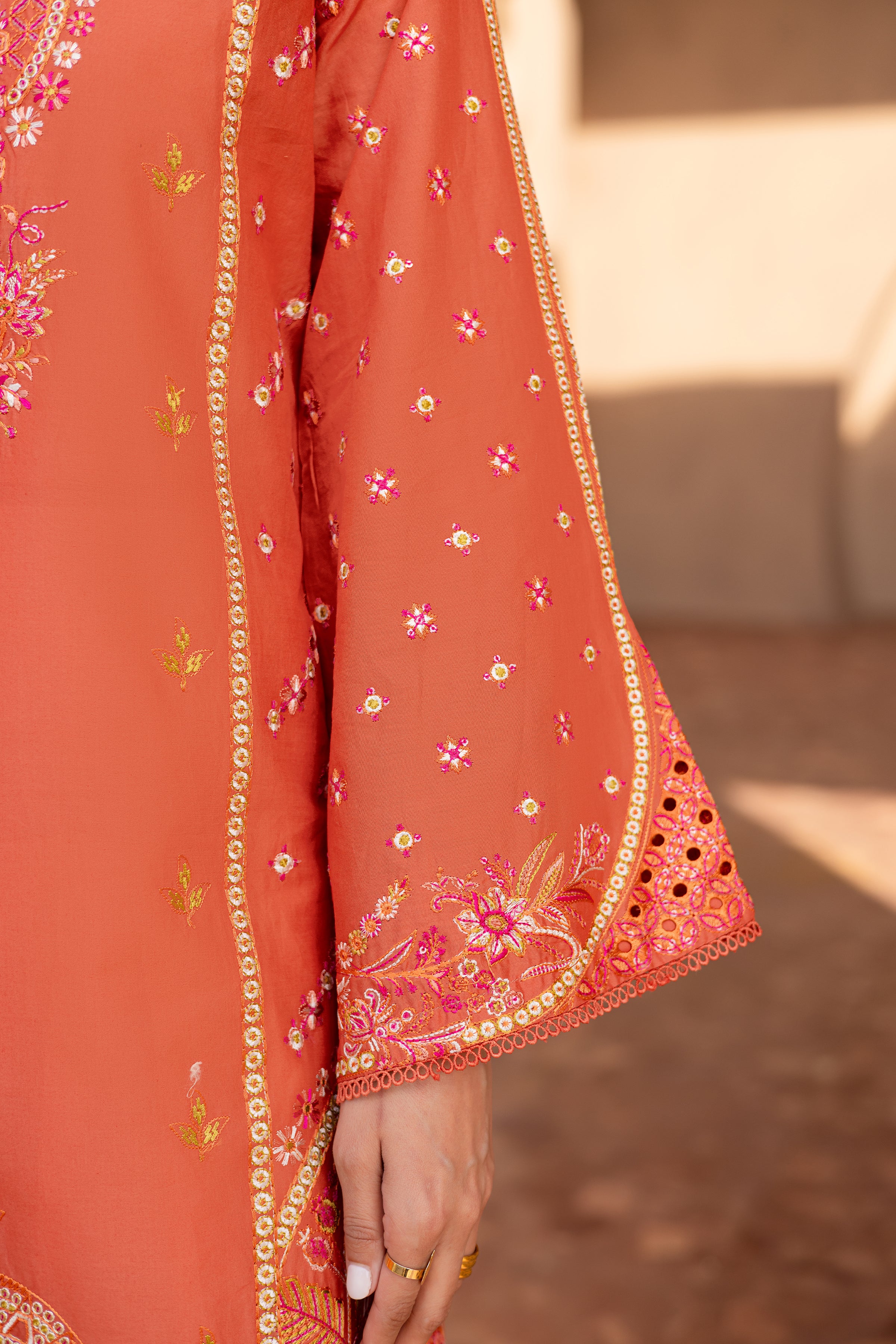 Ashnah 3Pc - Embroidered Luxe Pret - Image 11