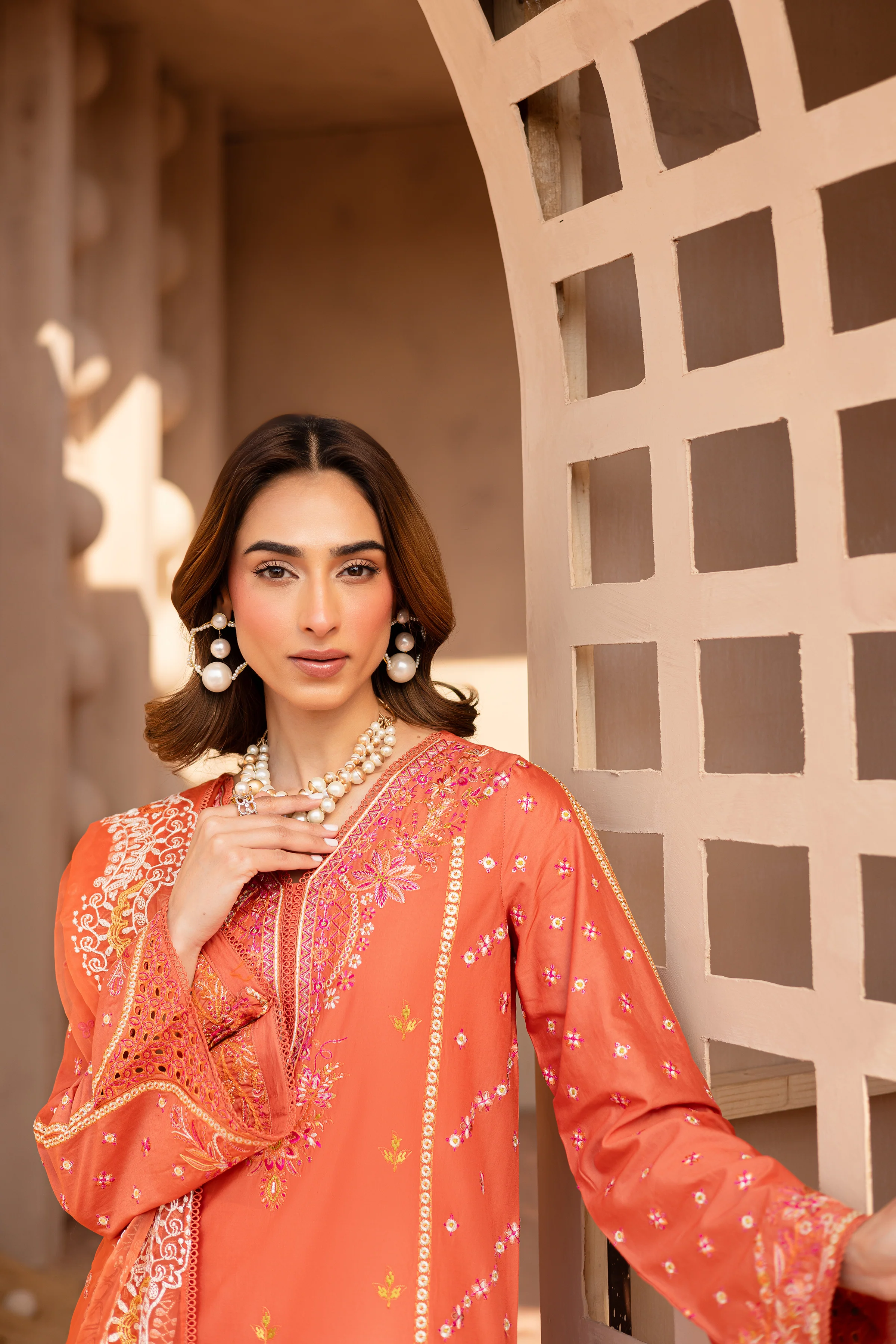 Ashnah 3Pc - Embroidered Luxe Pret - Image 3