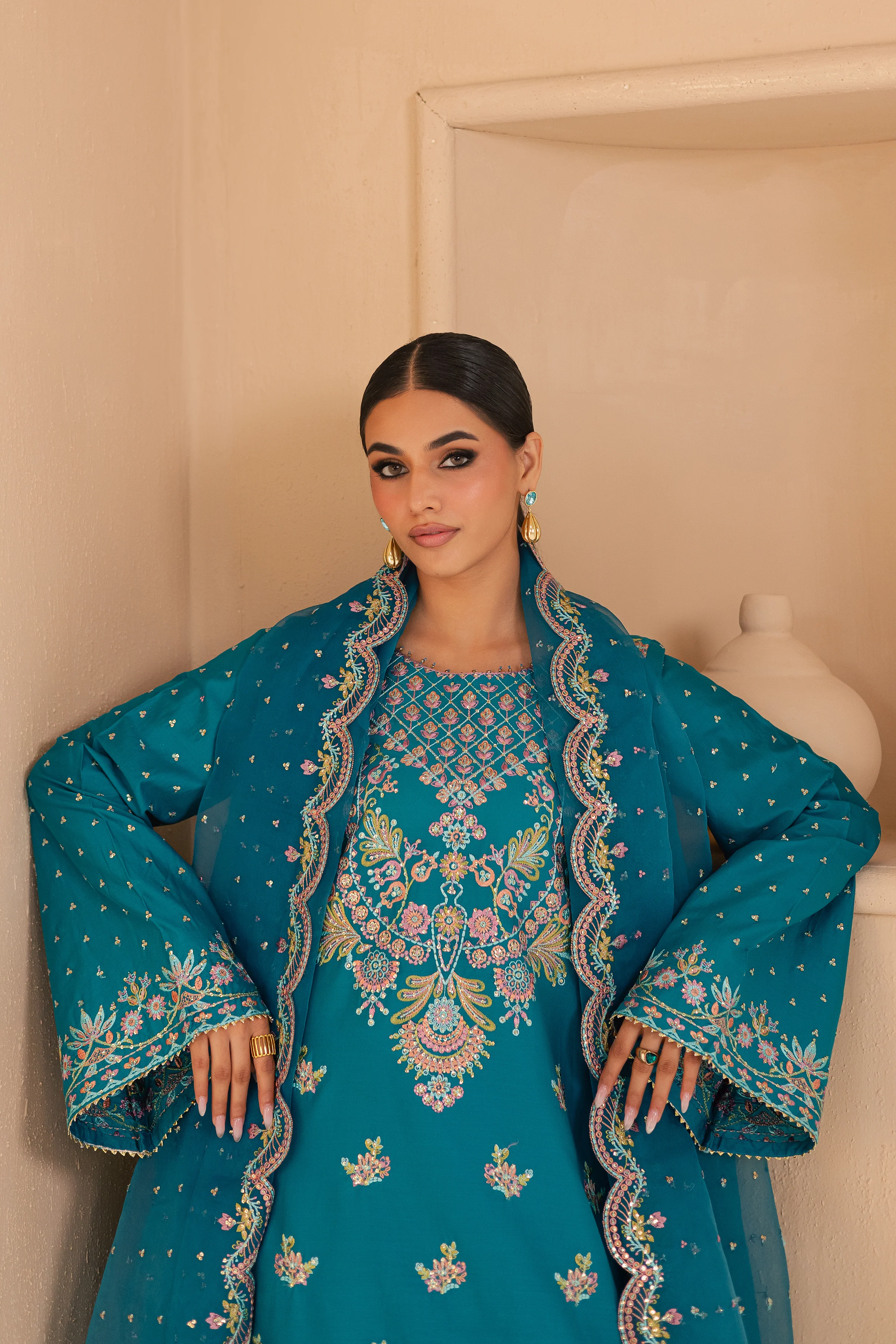 Asmarah 3Pc - Embroidered Lawn Dress - Image 6