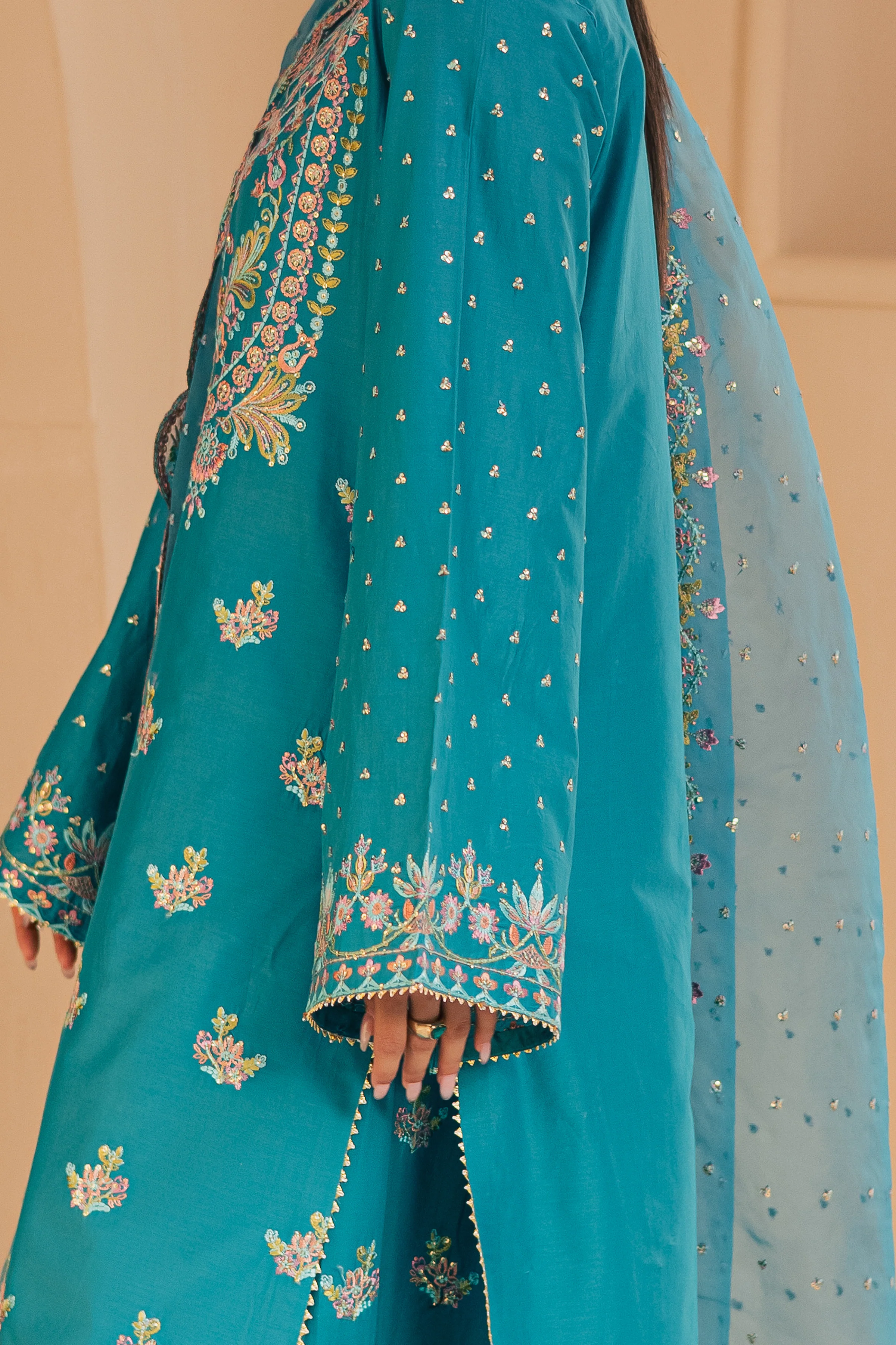 Asmarah 3Pc - Embroidered Lawn Dress - Image 8