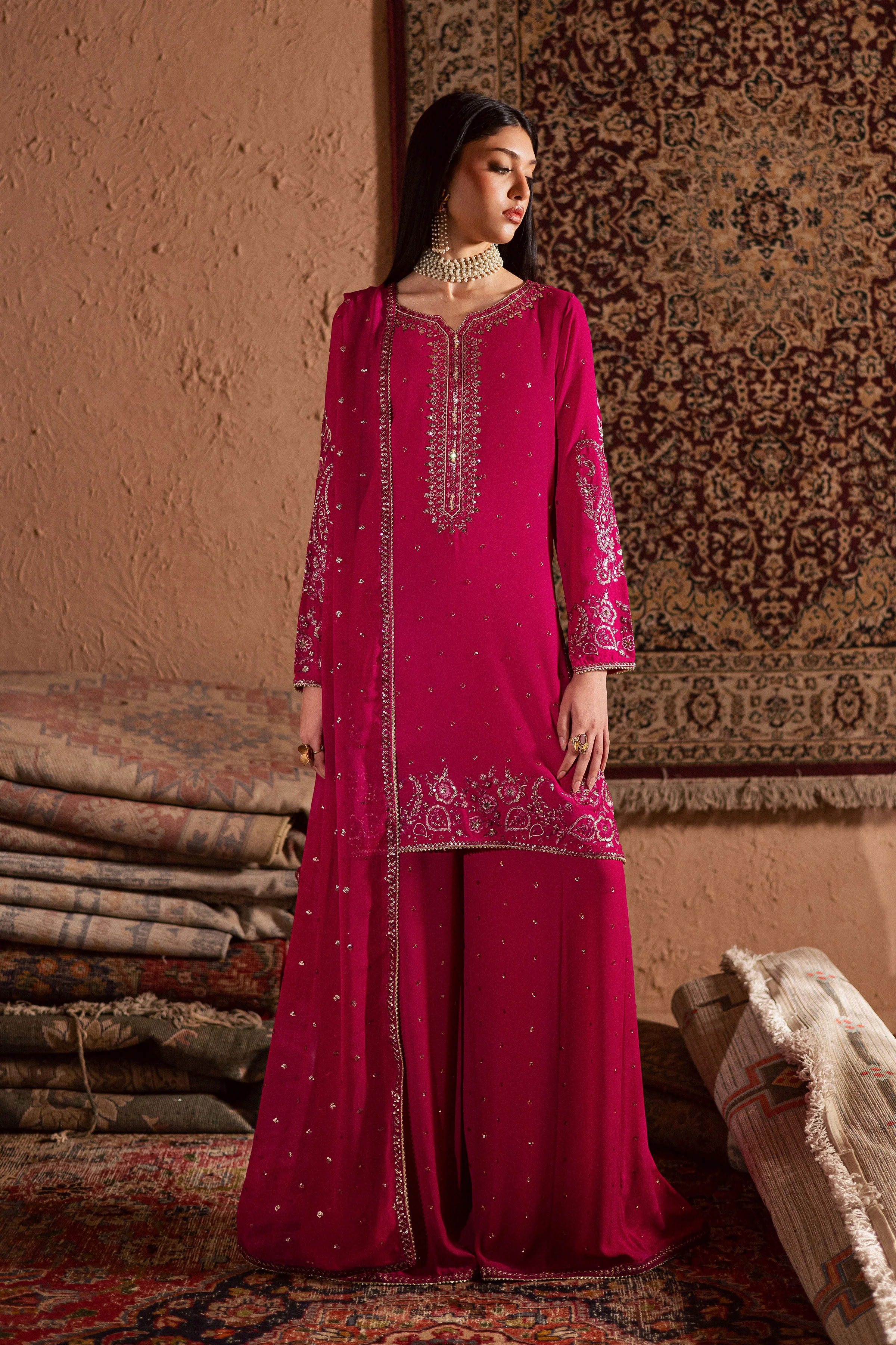 Atishi Gulabi 3Pc - Festive Luxe Pret - Image 3