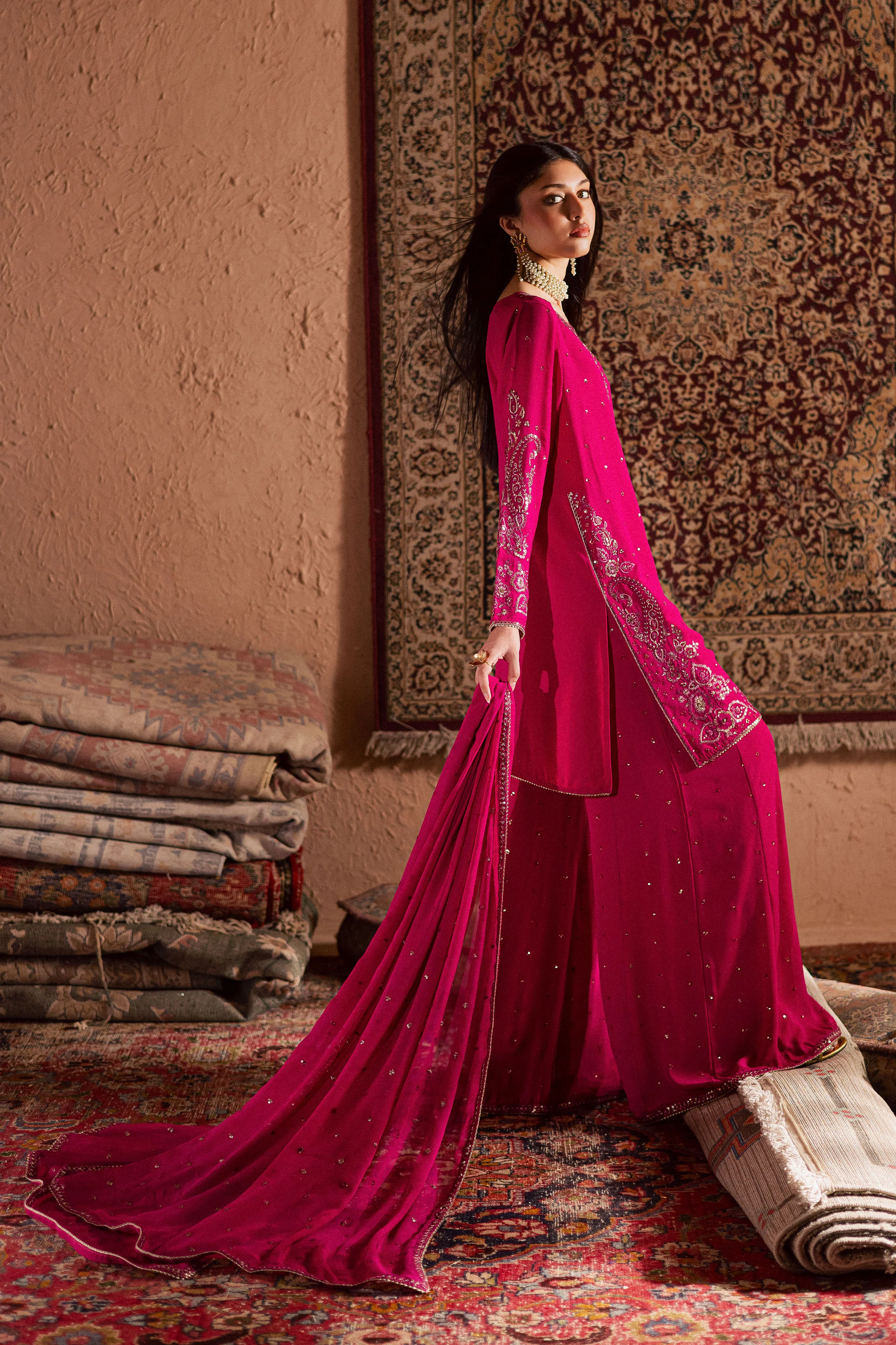 Atishi Gulabi 3Pc - Festive Luxe Pret - Image 4