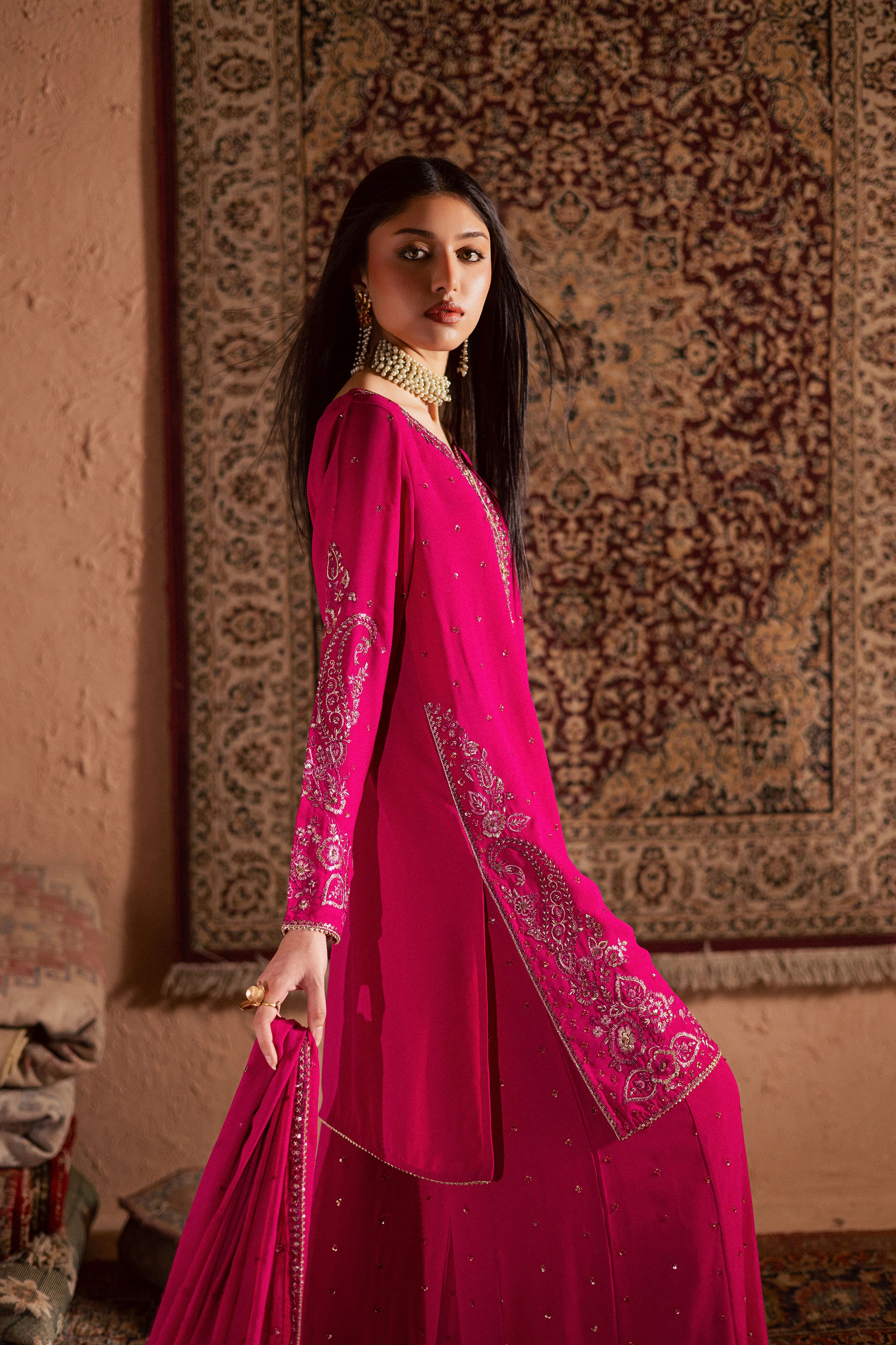 Atishi Gulabi 3Pc - Festive Luxe Pret - Image 5