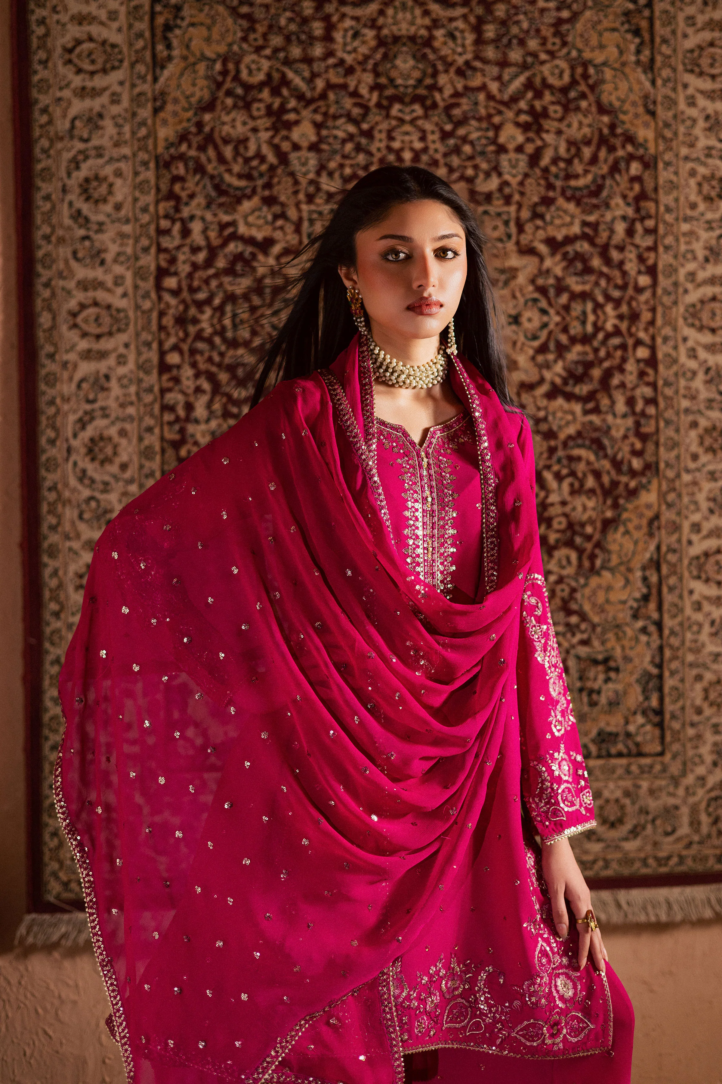 Atishi Gulabi 3Pc - Festive Luxe Pret - Image 6