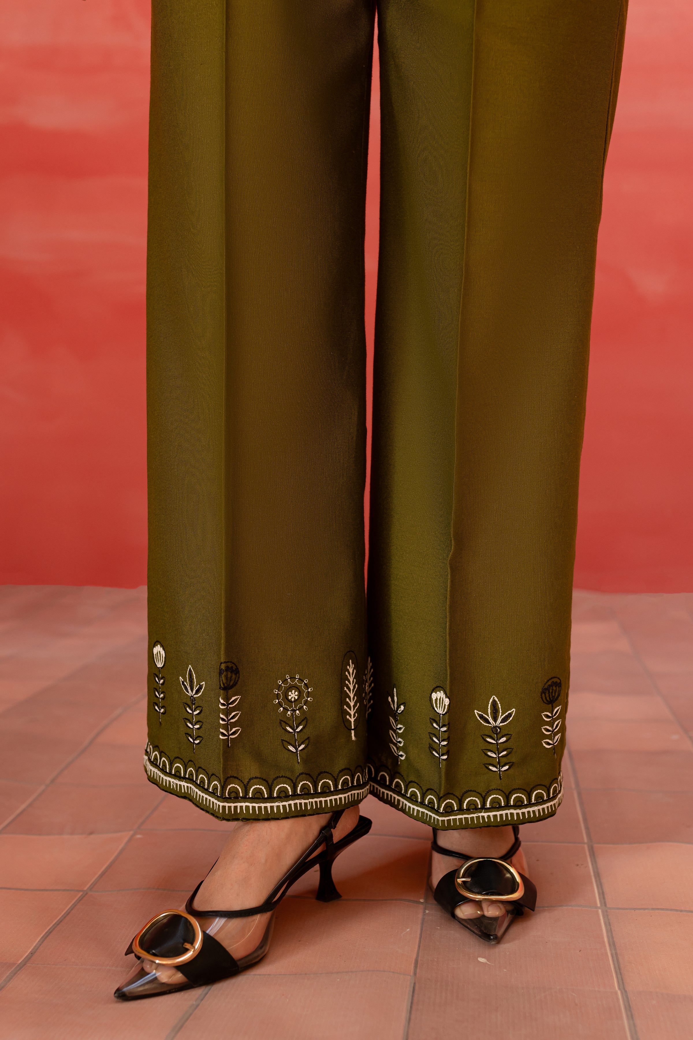 Atwood 2Pc - Embroidered Karandi Dress - Image 7