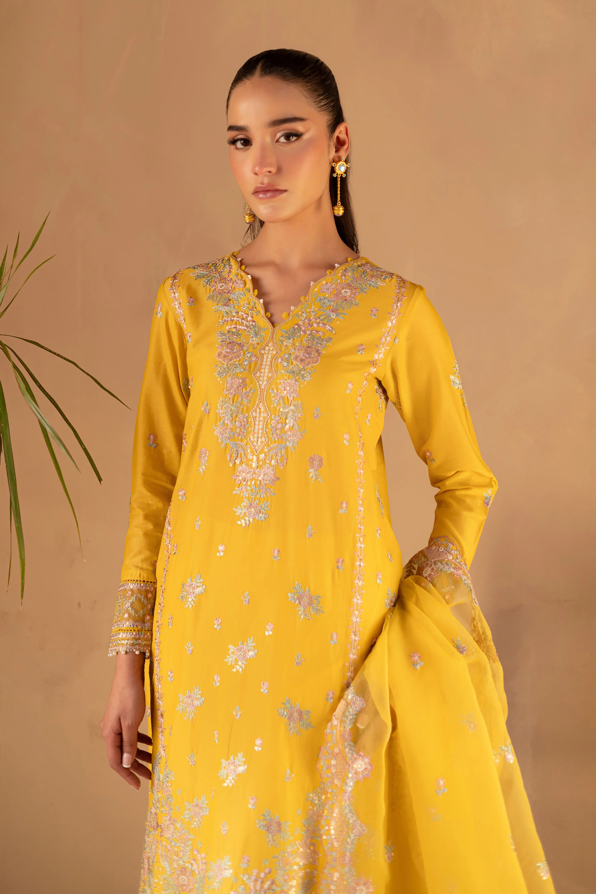 Aurelia 3Pc - Embroidered Luxe Pret - Image 3