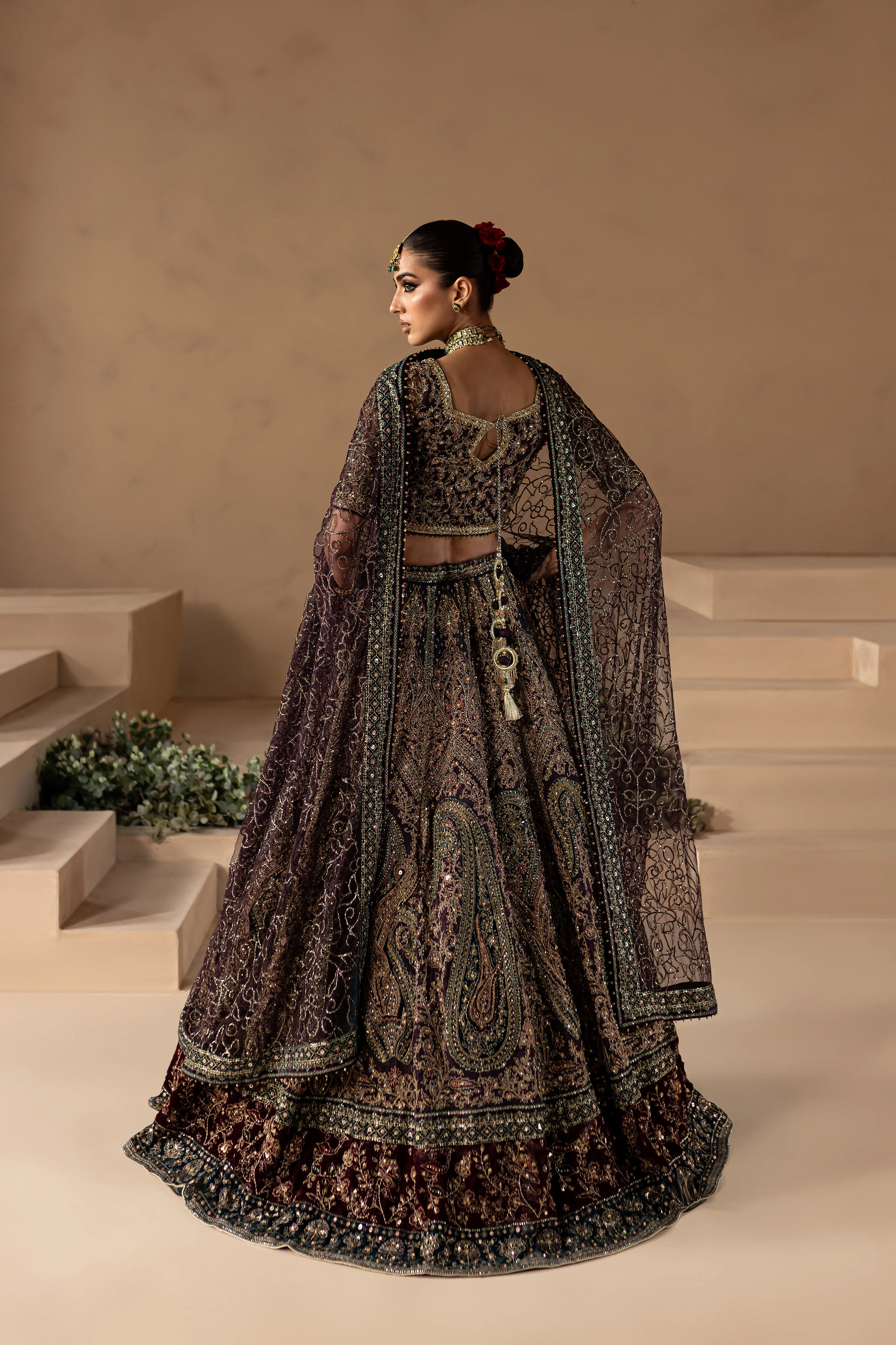 Aurina 4PC - Bridal Dress - Image 11