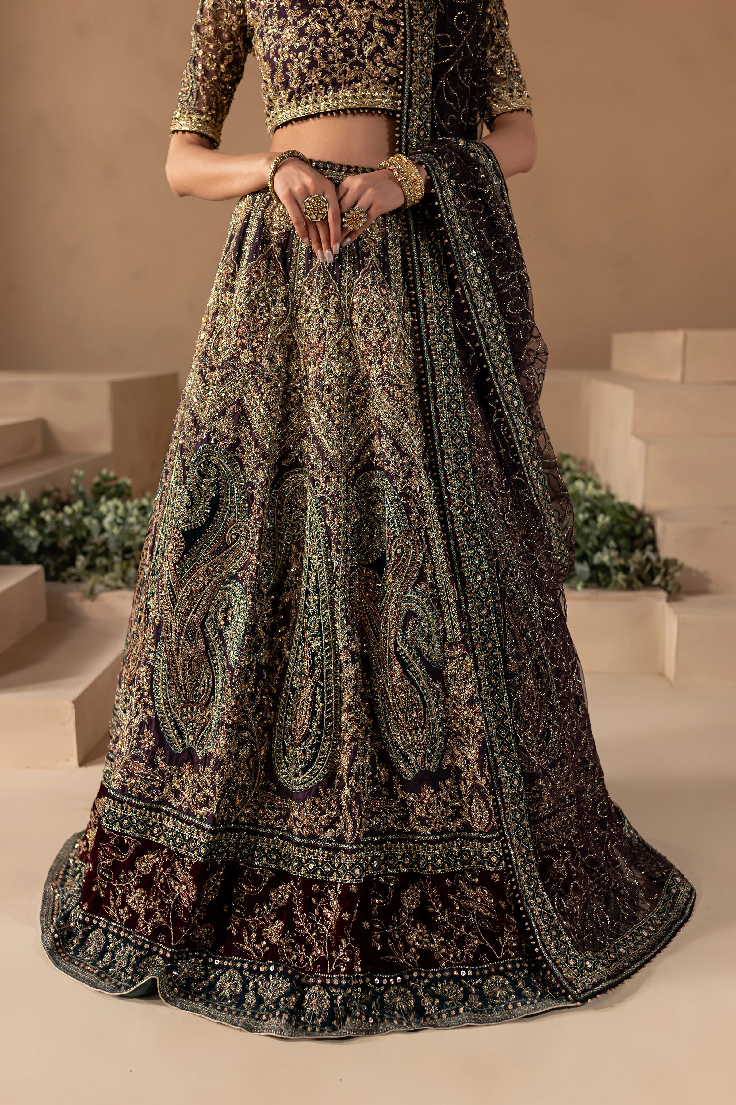 Aurina 4PC - Bridal Dress - Image 13