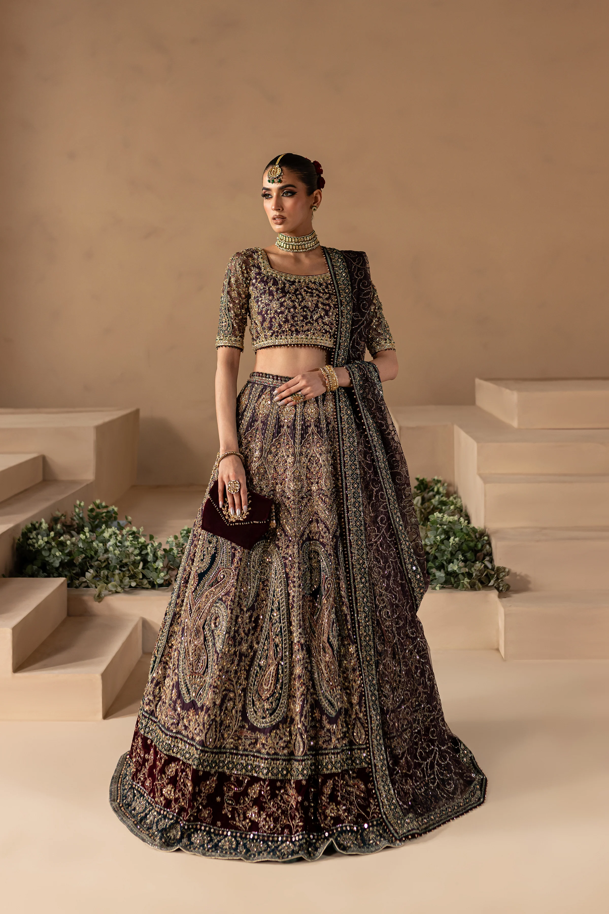 Aurina 4PC - Bridal Dress - Image 4