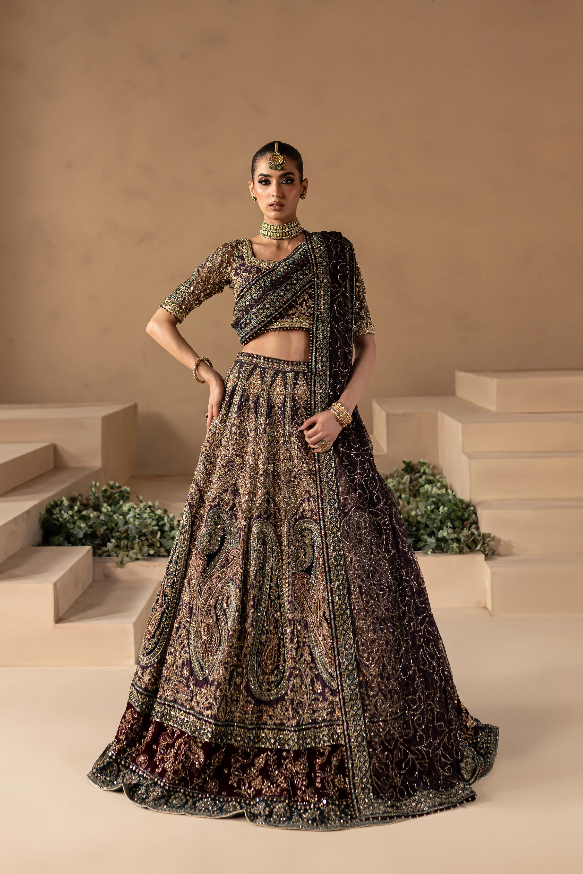Aurina 4PC - Bridal Dress - Image 6