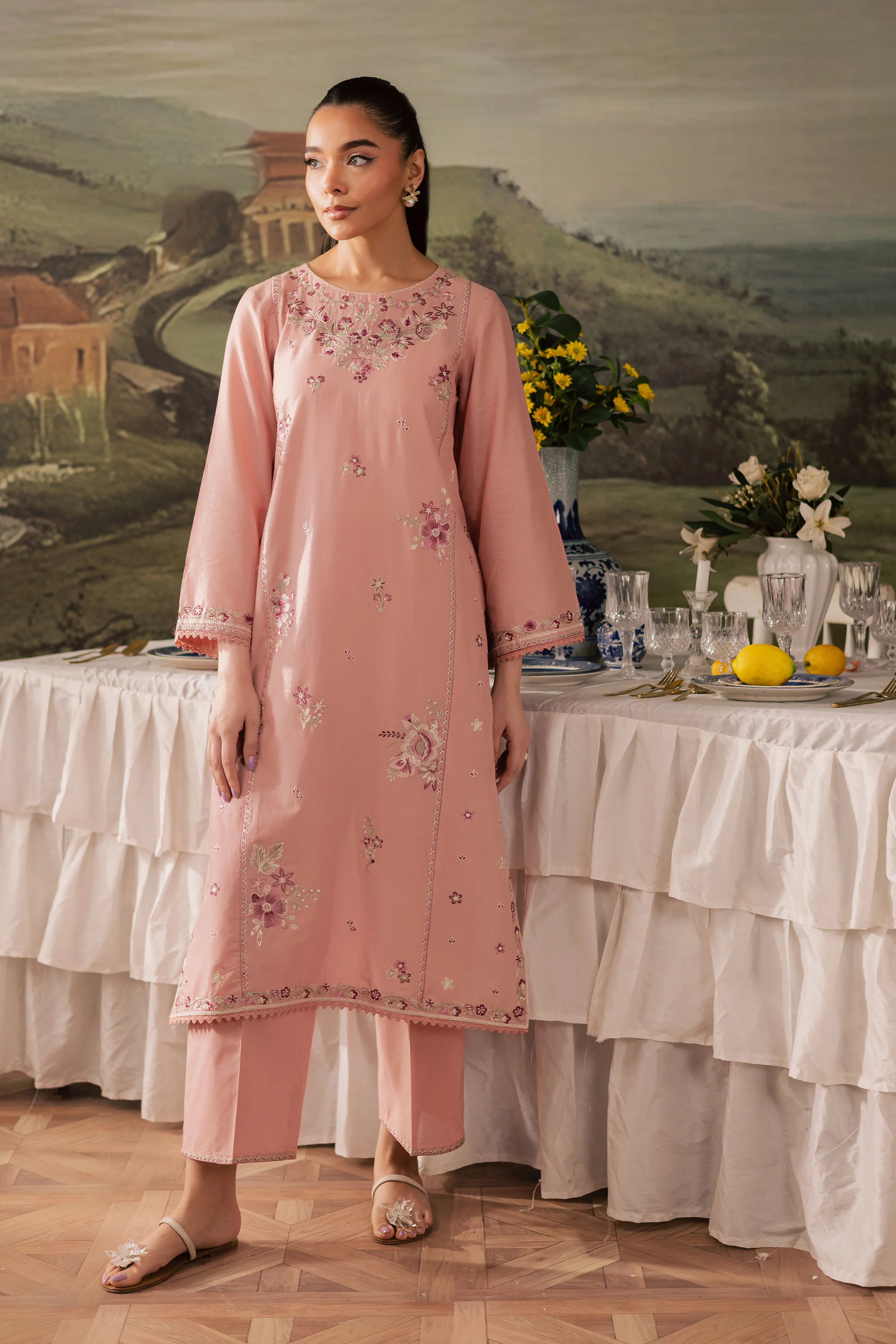 Autumn 2Pc - Embroidered Lawn Pret - Image 4