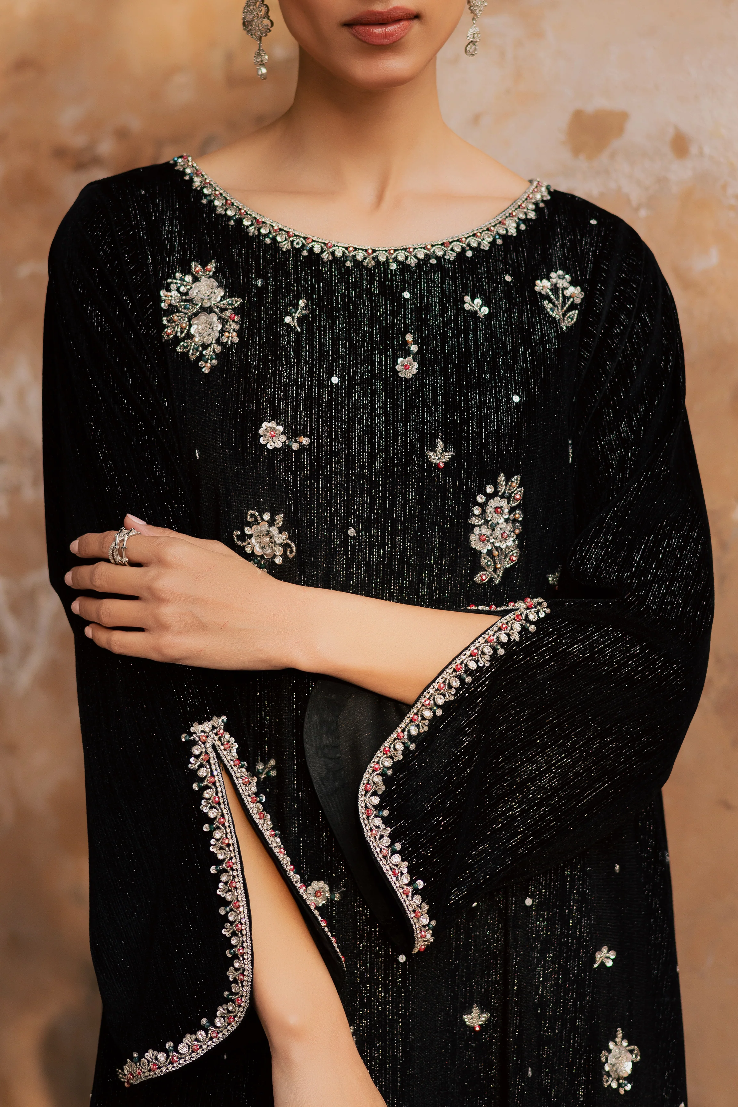 Ava 2Pc - Velvet Formal Dress - Image 4