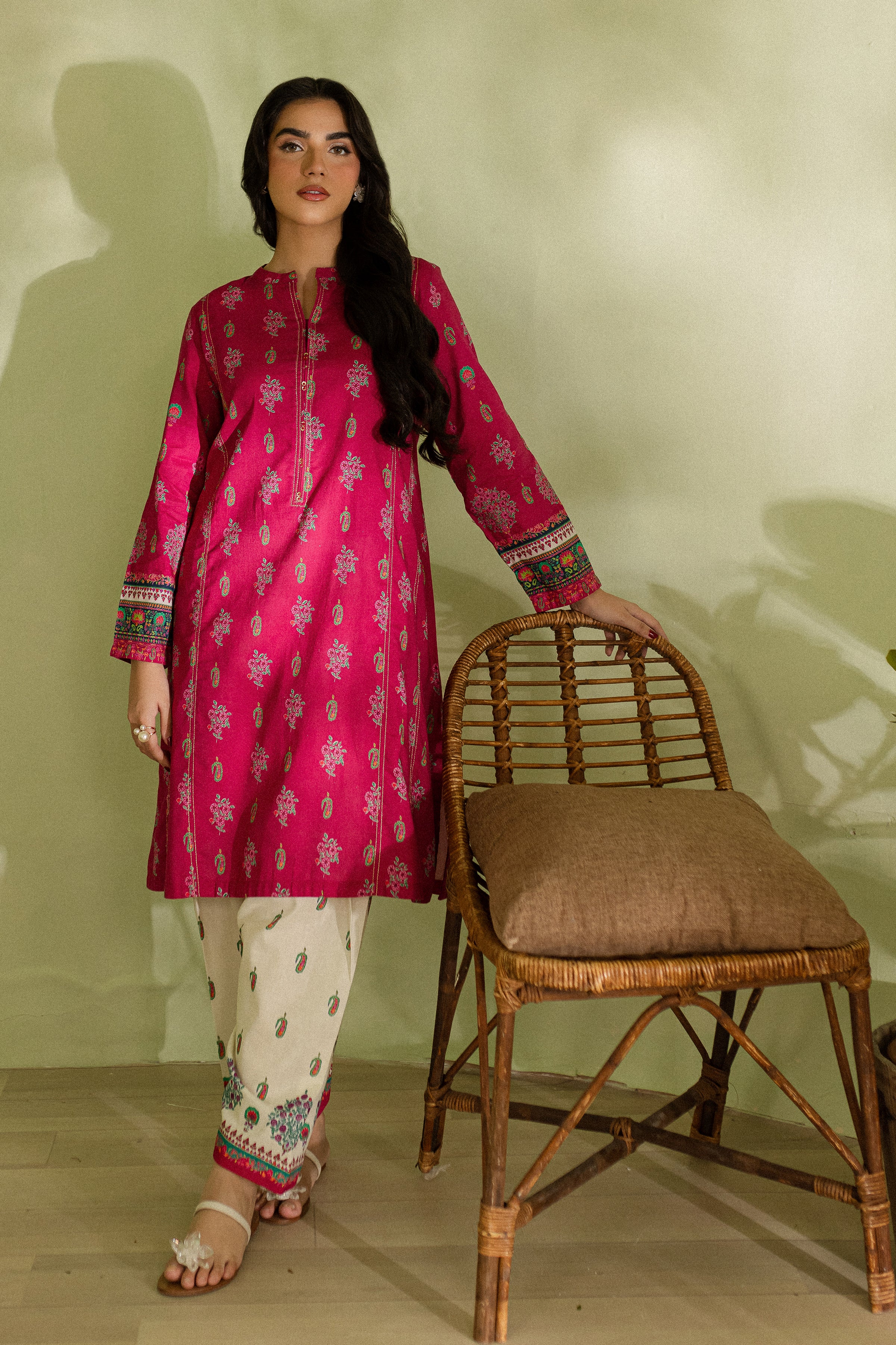 Ayna 2Pc - Printed Khaddar Dress - Image 3