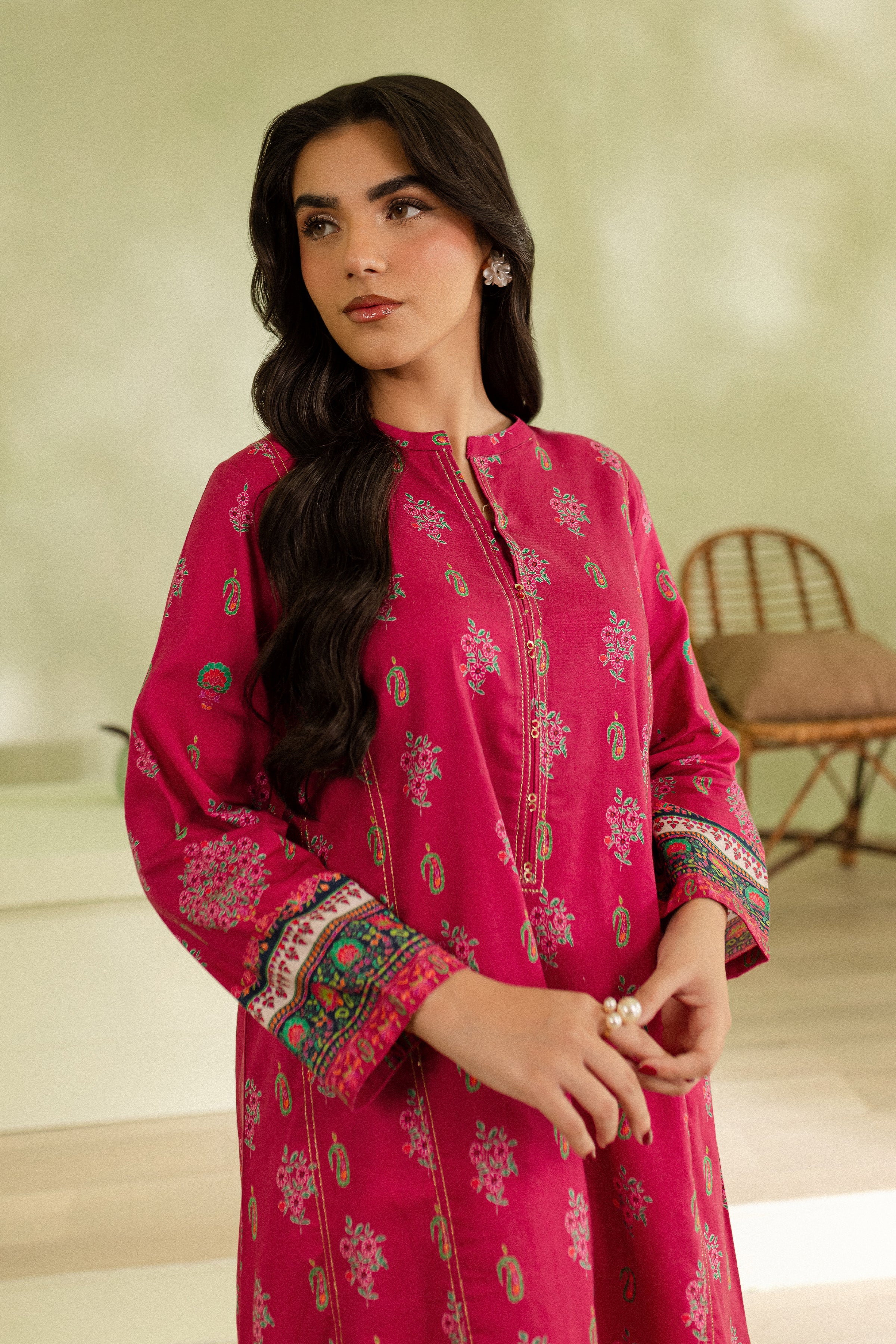 Ayna 2Pc - Printed Khaddar Dress - Image 4