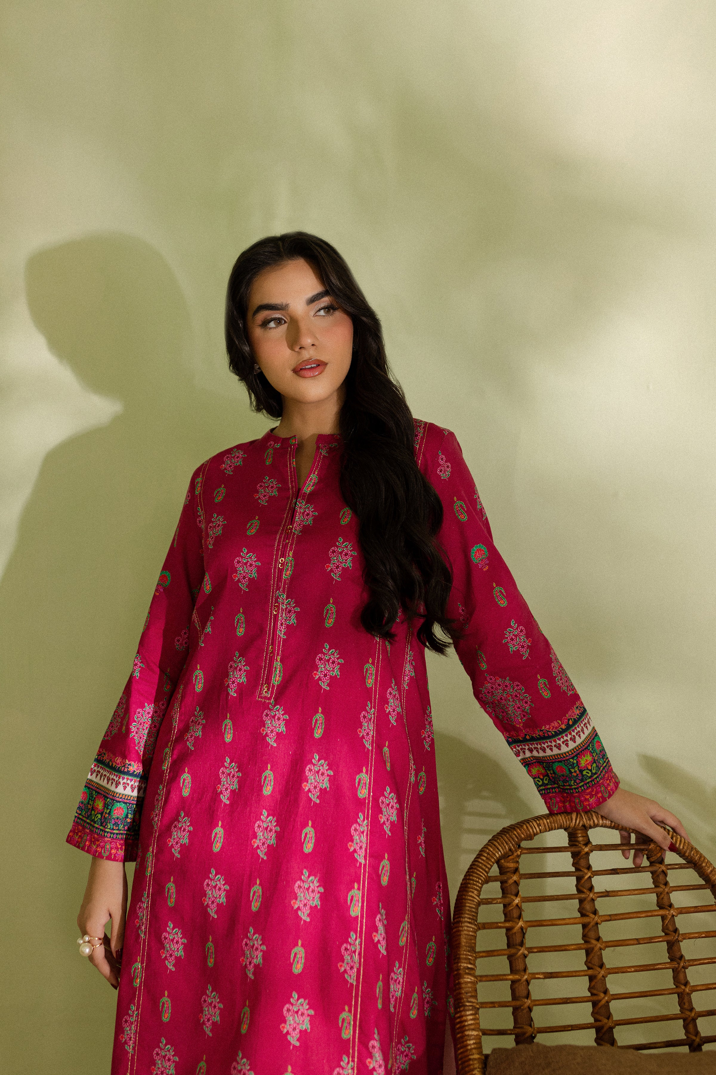 Ayna 2Pc - Printed Khaddar Dress - Image 5