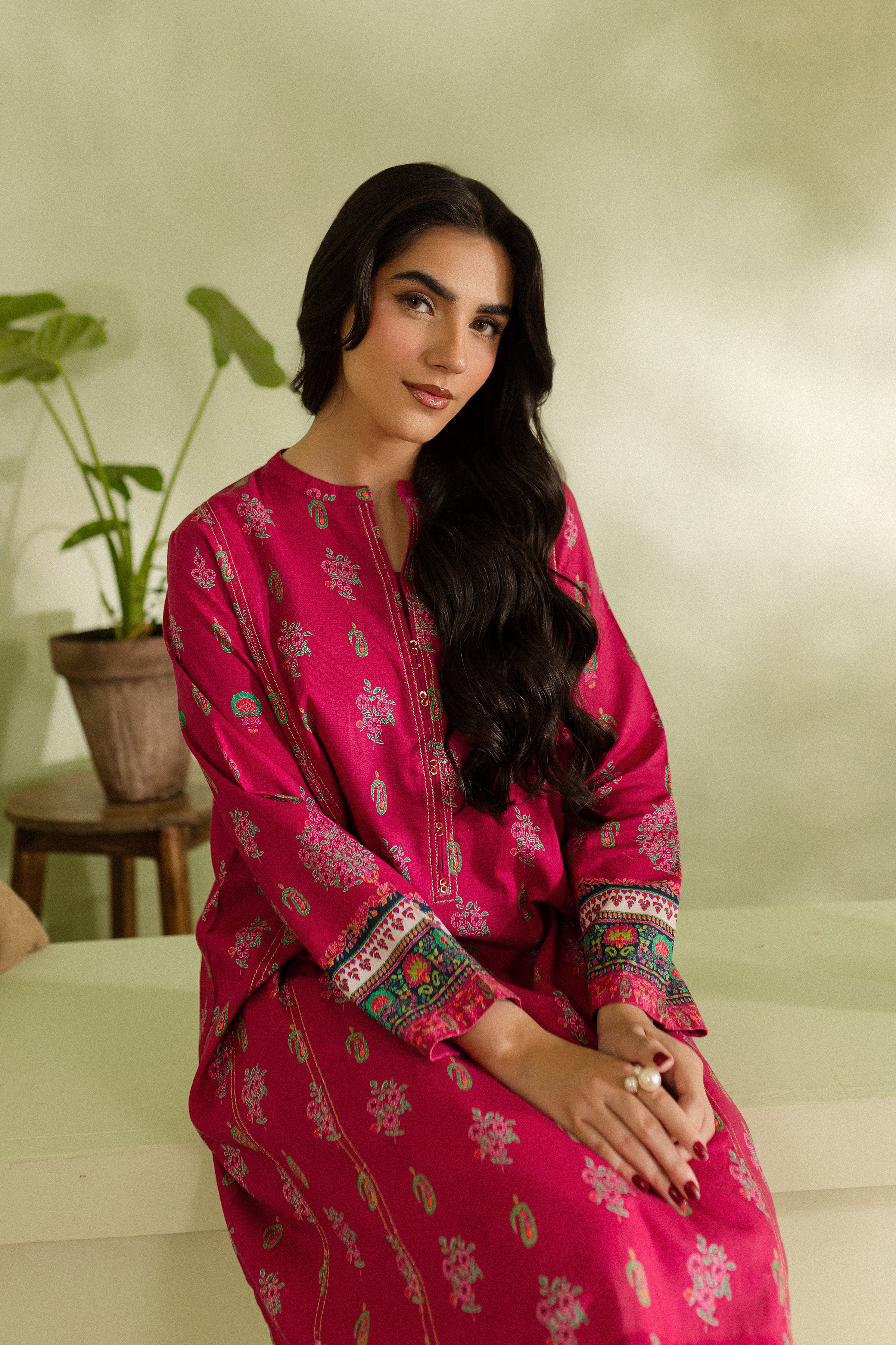 Ayna 2Pc - Printed Khaddar Dress - Image 6
