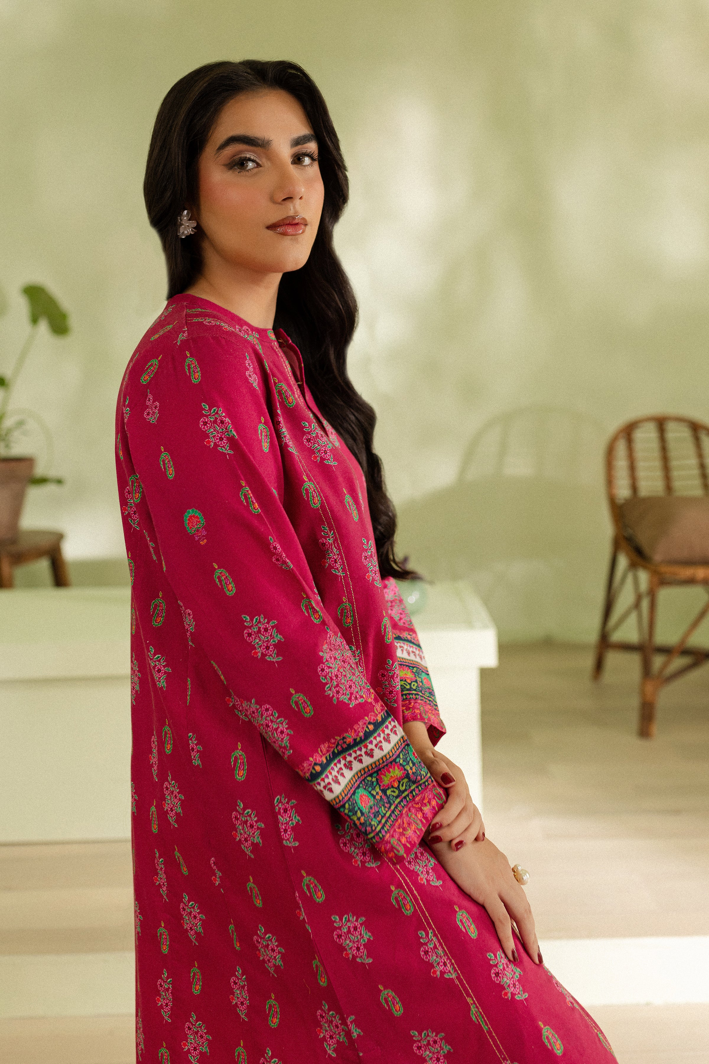 Ayna 2Pc - Printed Khaddar Dress - Image 7