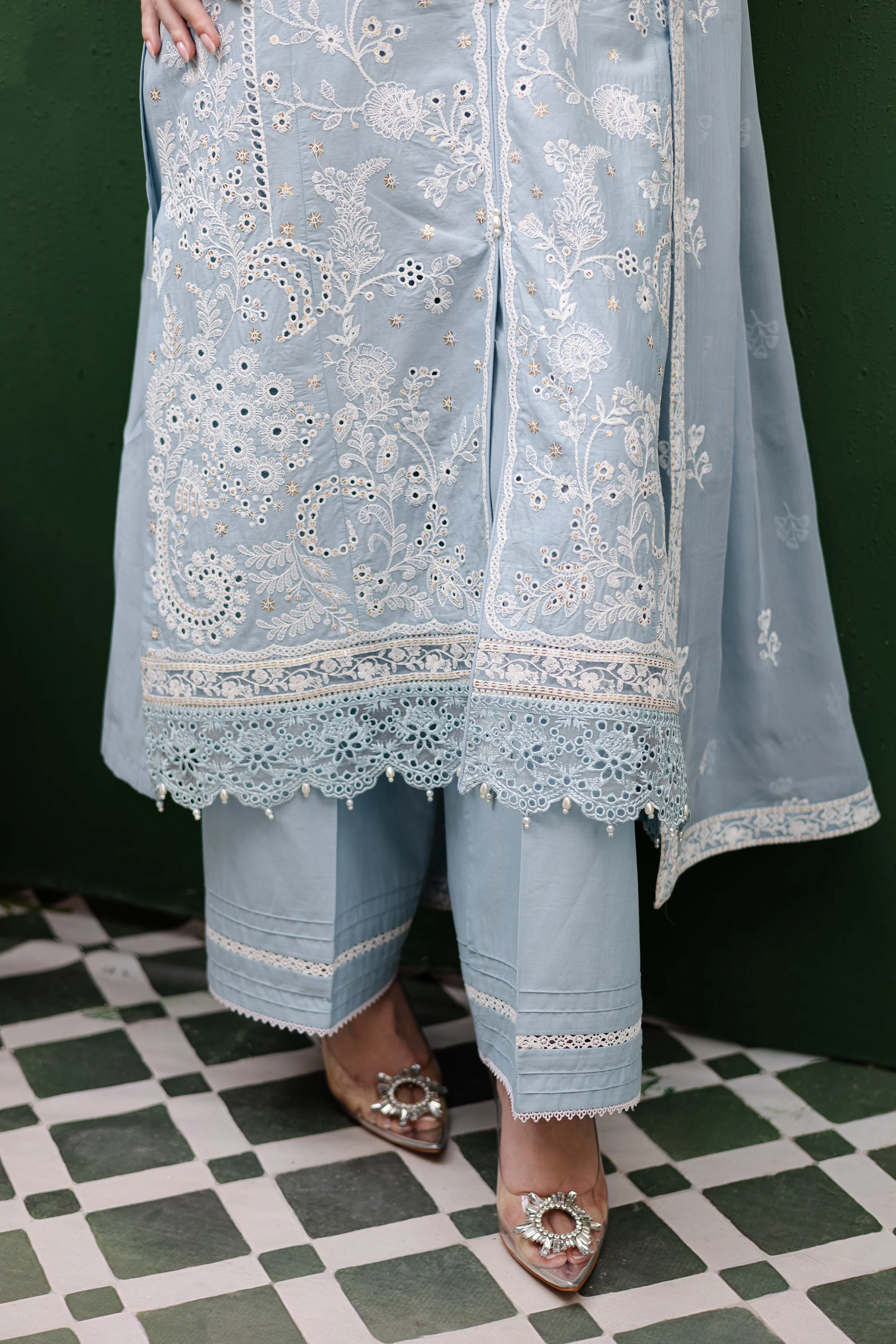 Azeen 3Pc - Festive Eid Pret - Image 8