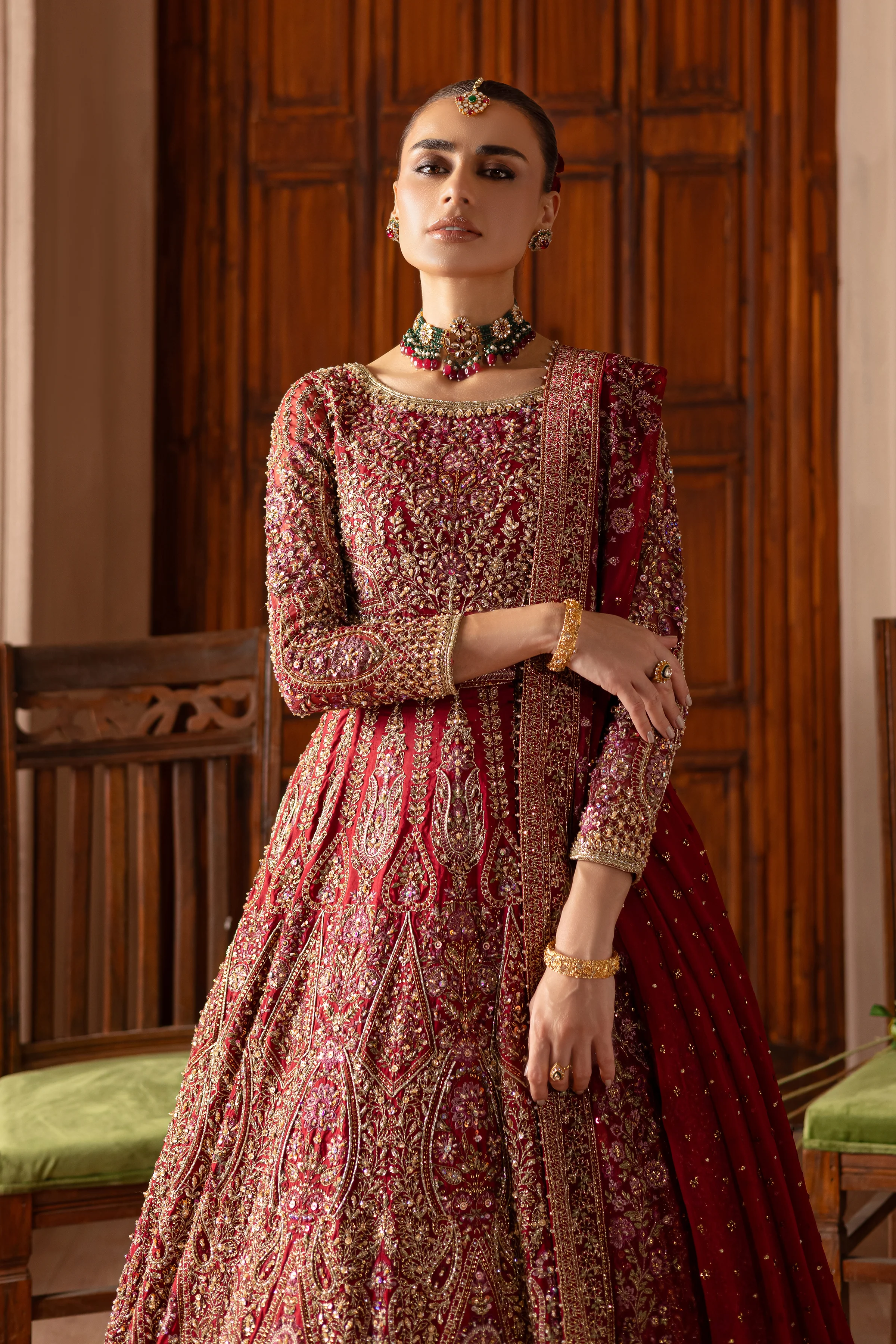Azrina 4Pc - Bridal Dress - Image 4