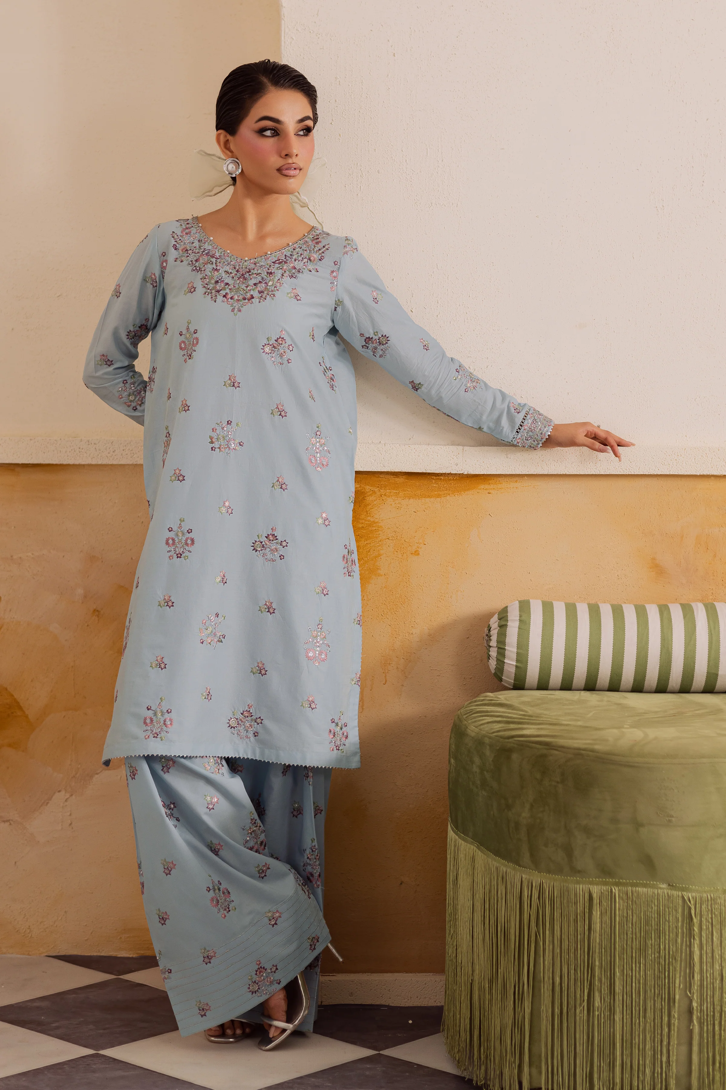 Badal 2Pc - Embroidered Lawn Pret - Image 5