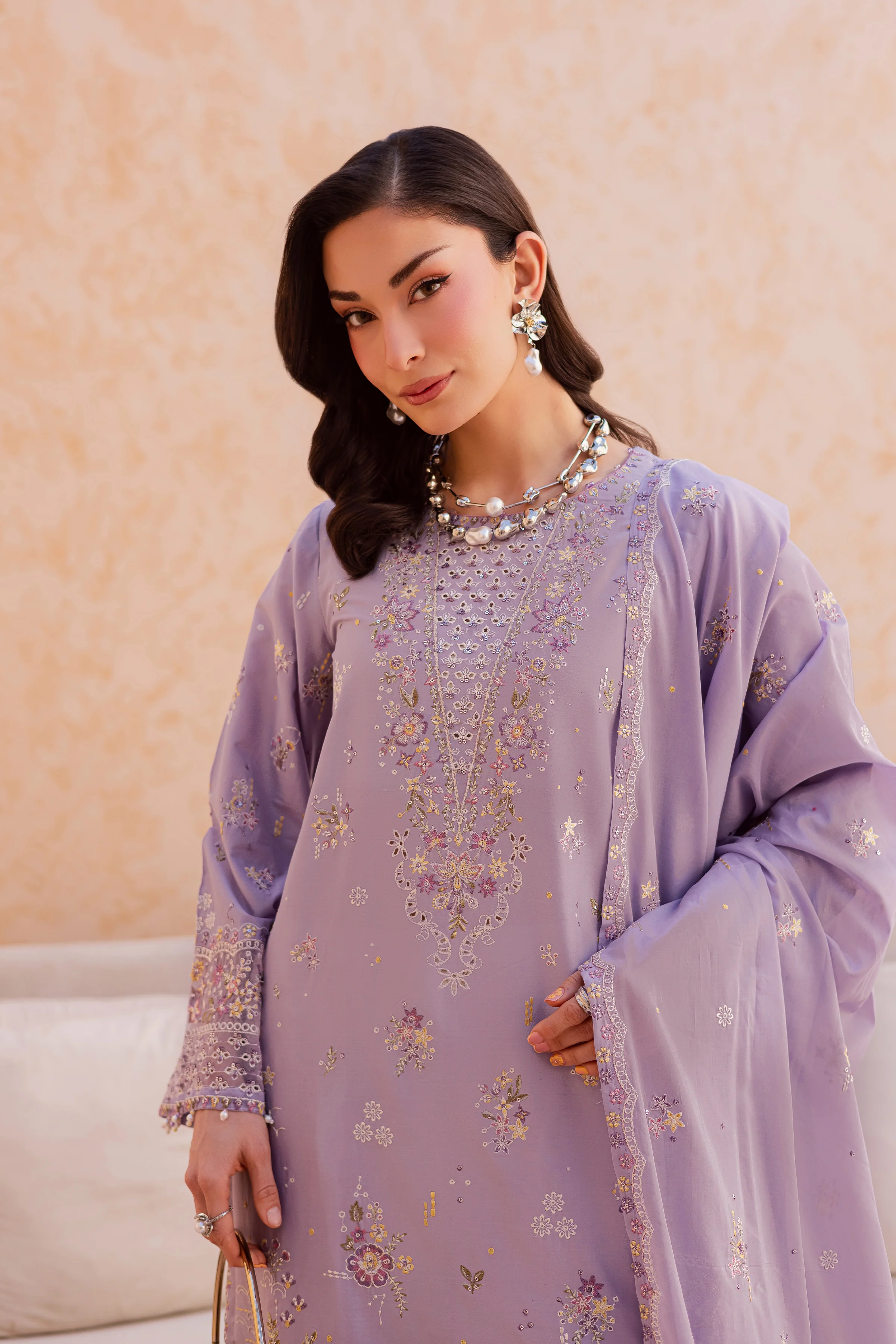 Bagh 3Pc - Festive Embroidered Lawn - Image 2