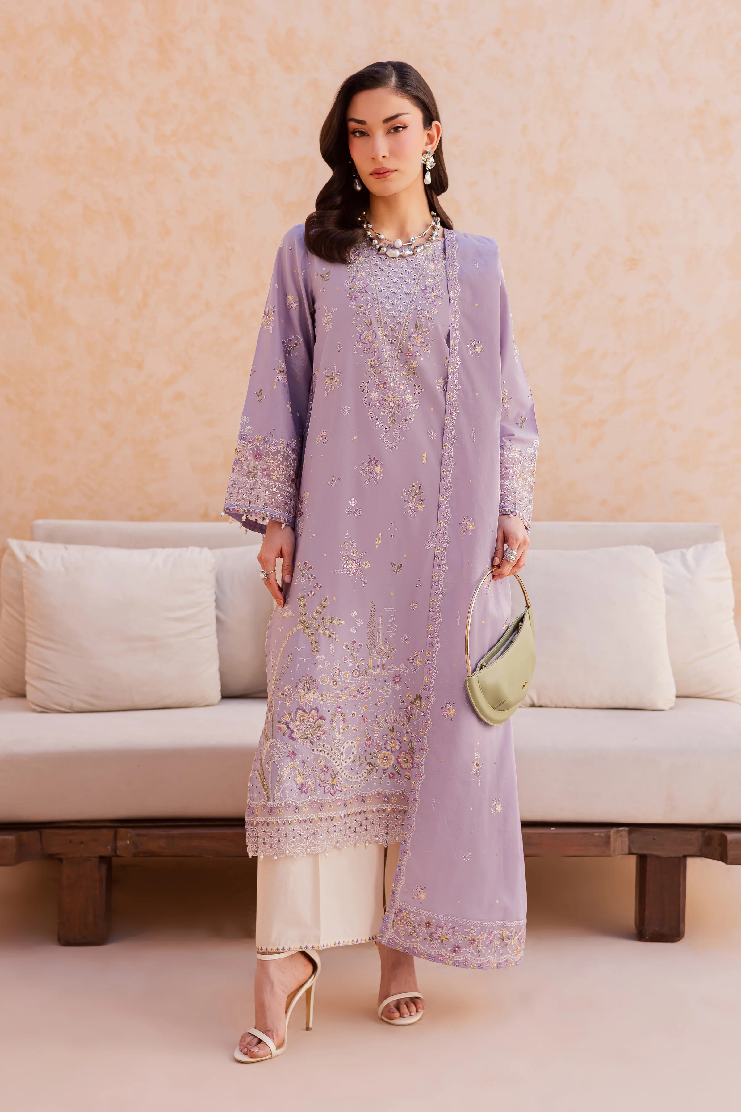 Bagh 3Pc - Festive Embroidered Lawn - Image 3