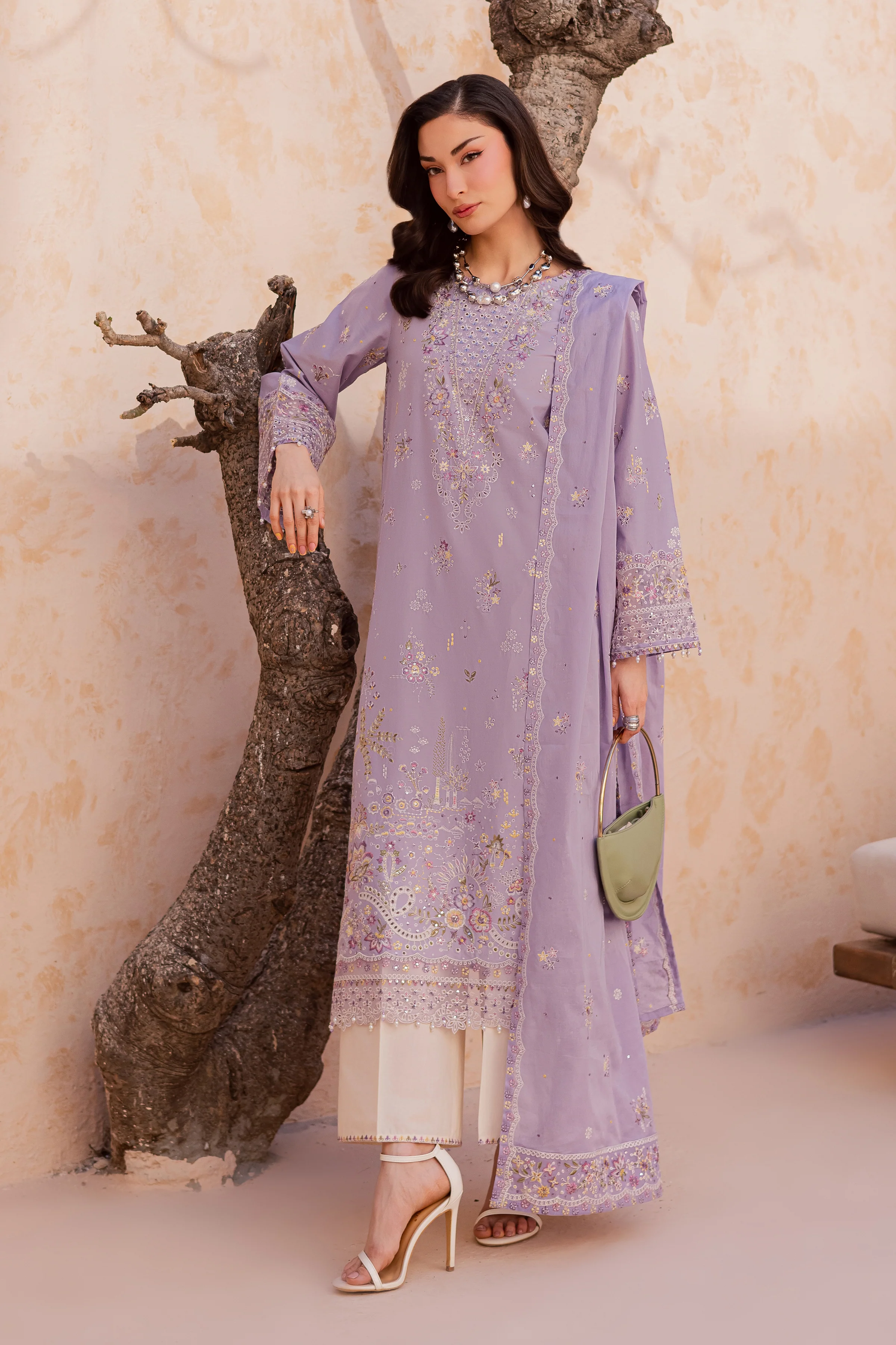 Bagh 3Pc - Festive Embroidered Lawn - Image 4