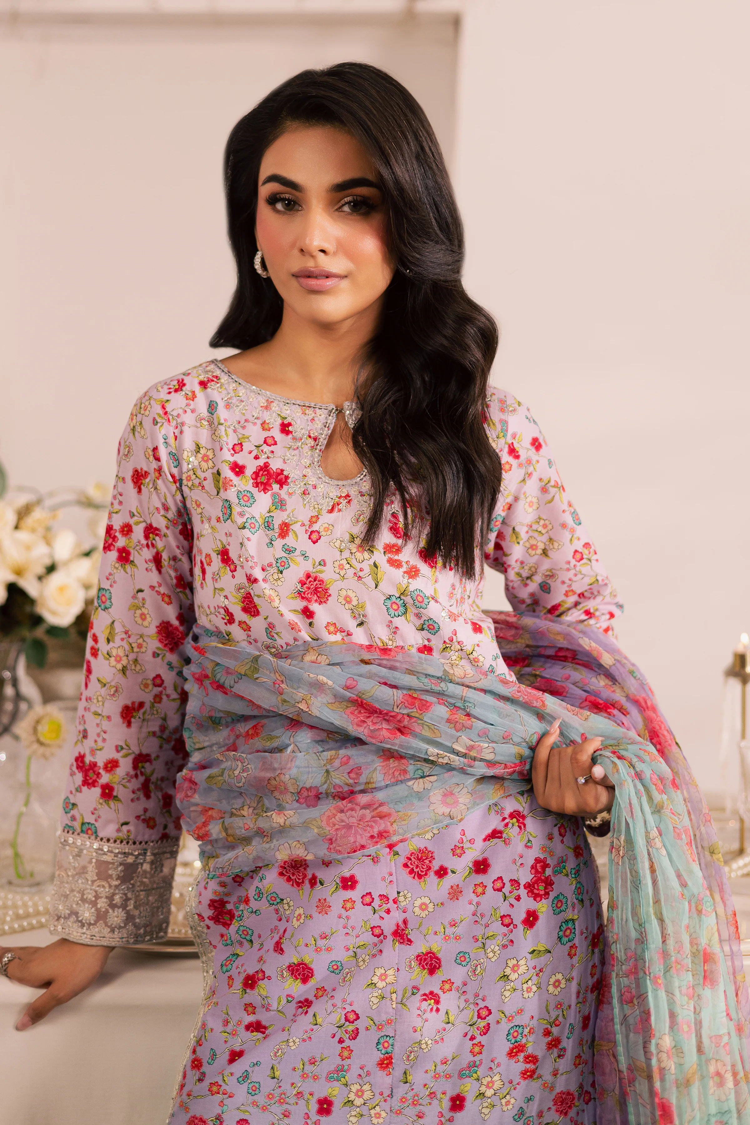 Bailey 3Pc - Printed Lawn Dress - Image 2