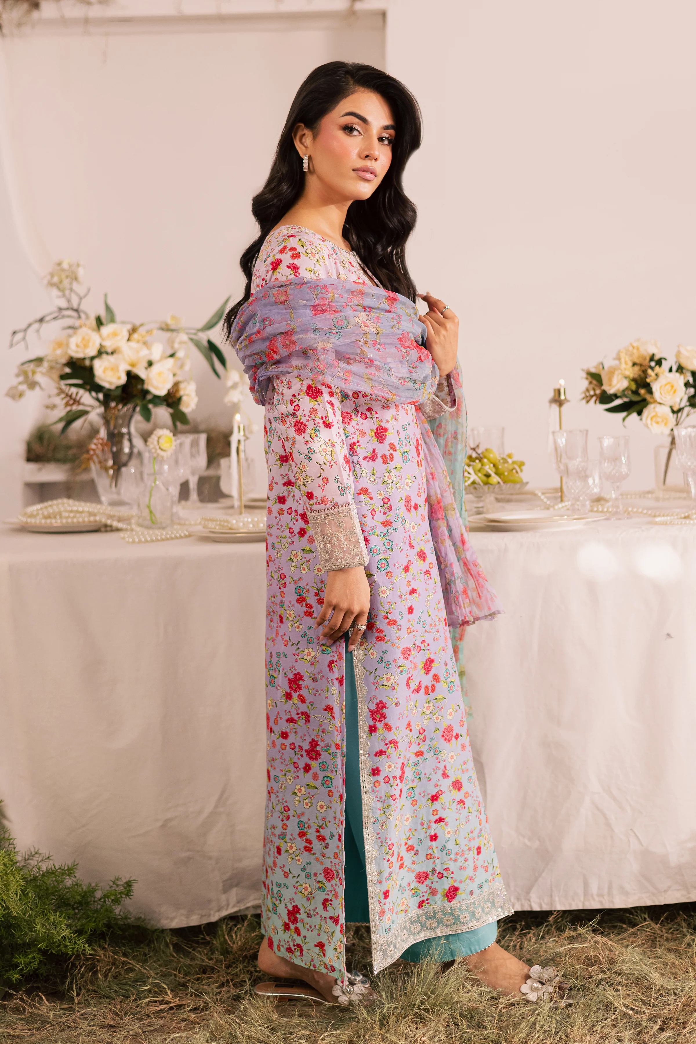 Bailey 3Pc - Printed Lawn Dress - Image 4