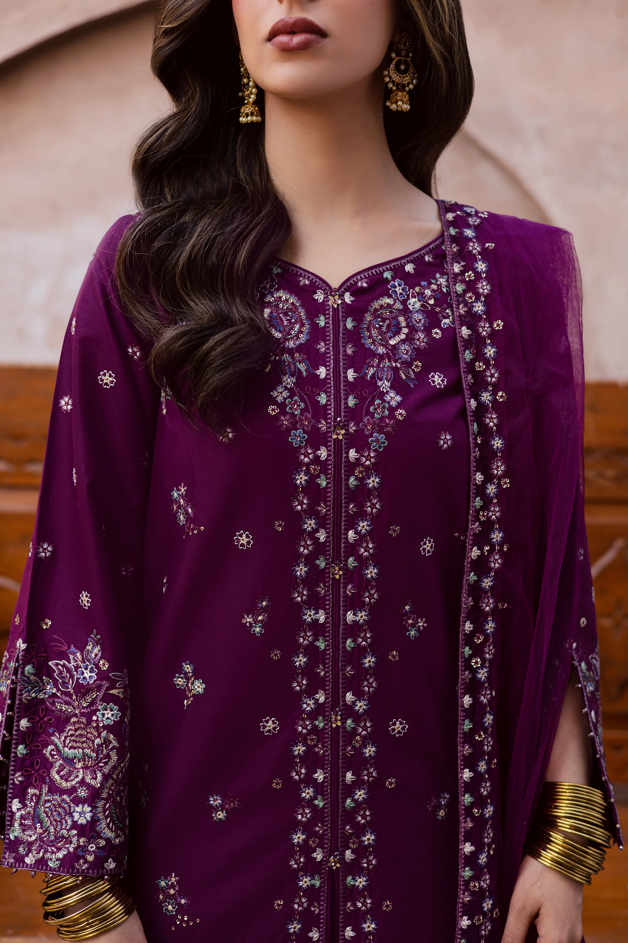 Balter 3Pc - Festive Embroidered Lawn - Image 12