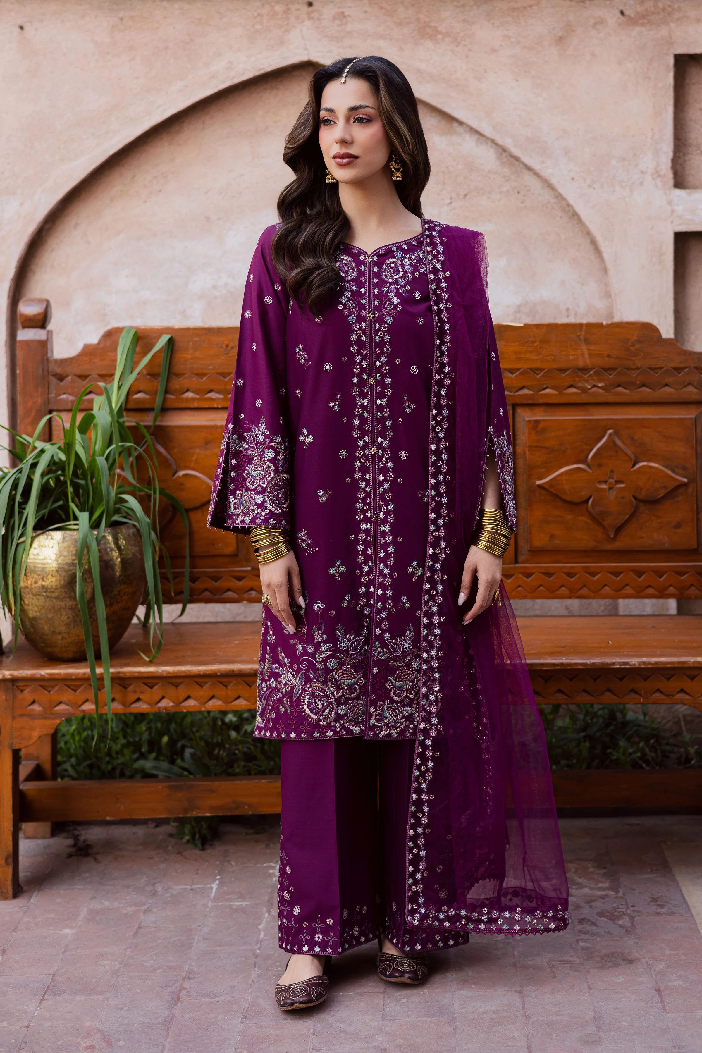 Balter 3Pc - Festive Embroidered Lawn - Image 3
