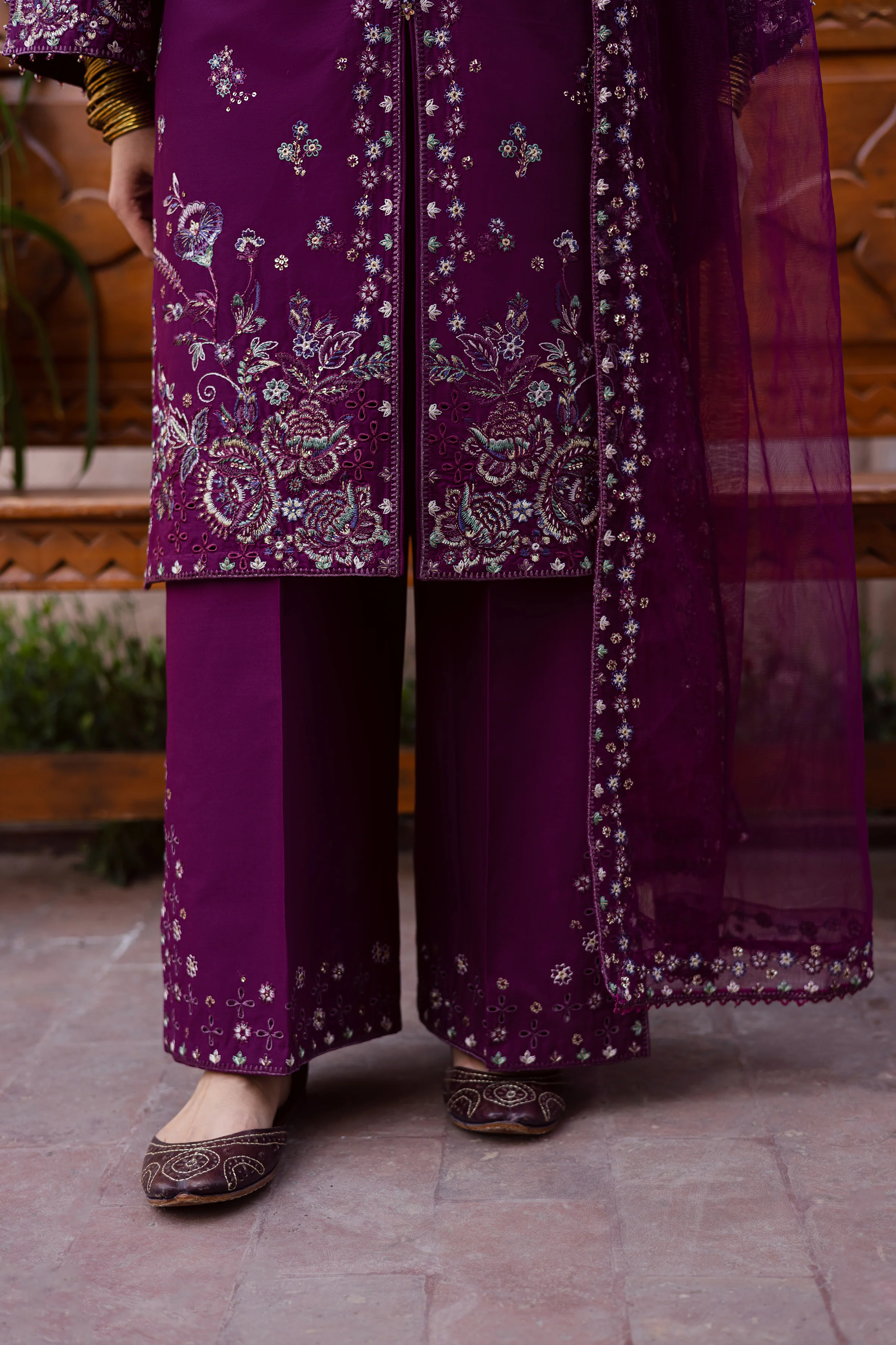 Balter 3Pc - Festive Embroidered Lawn - Image 7